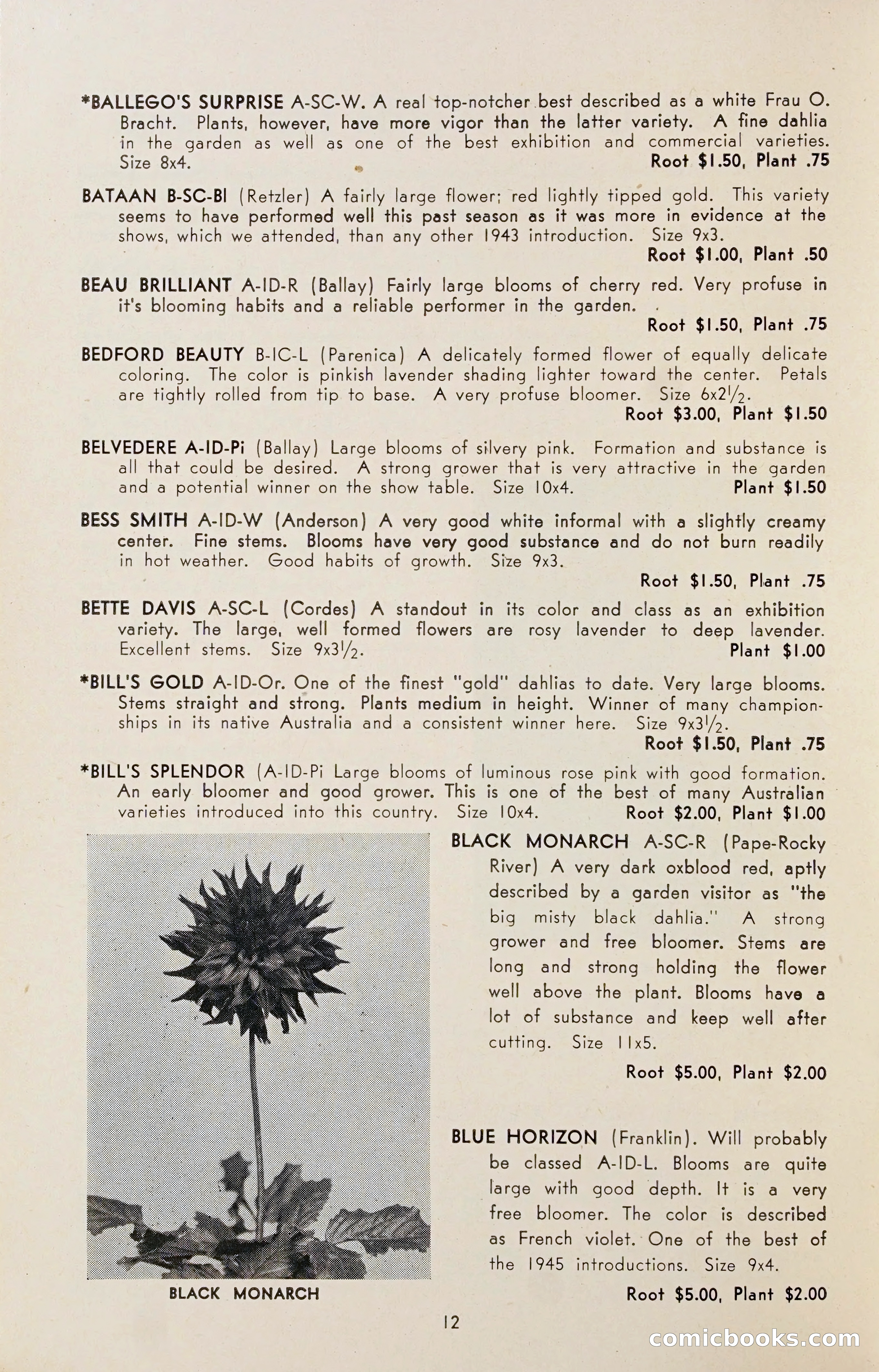 Dahlia Blue Book for 1947 — page 17 of 54