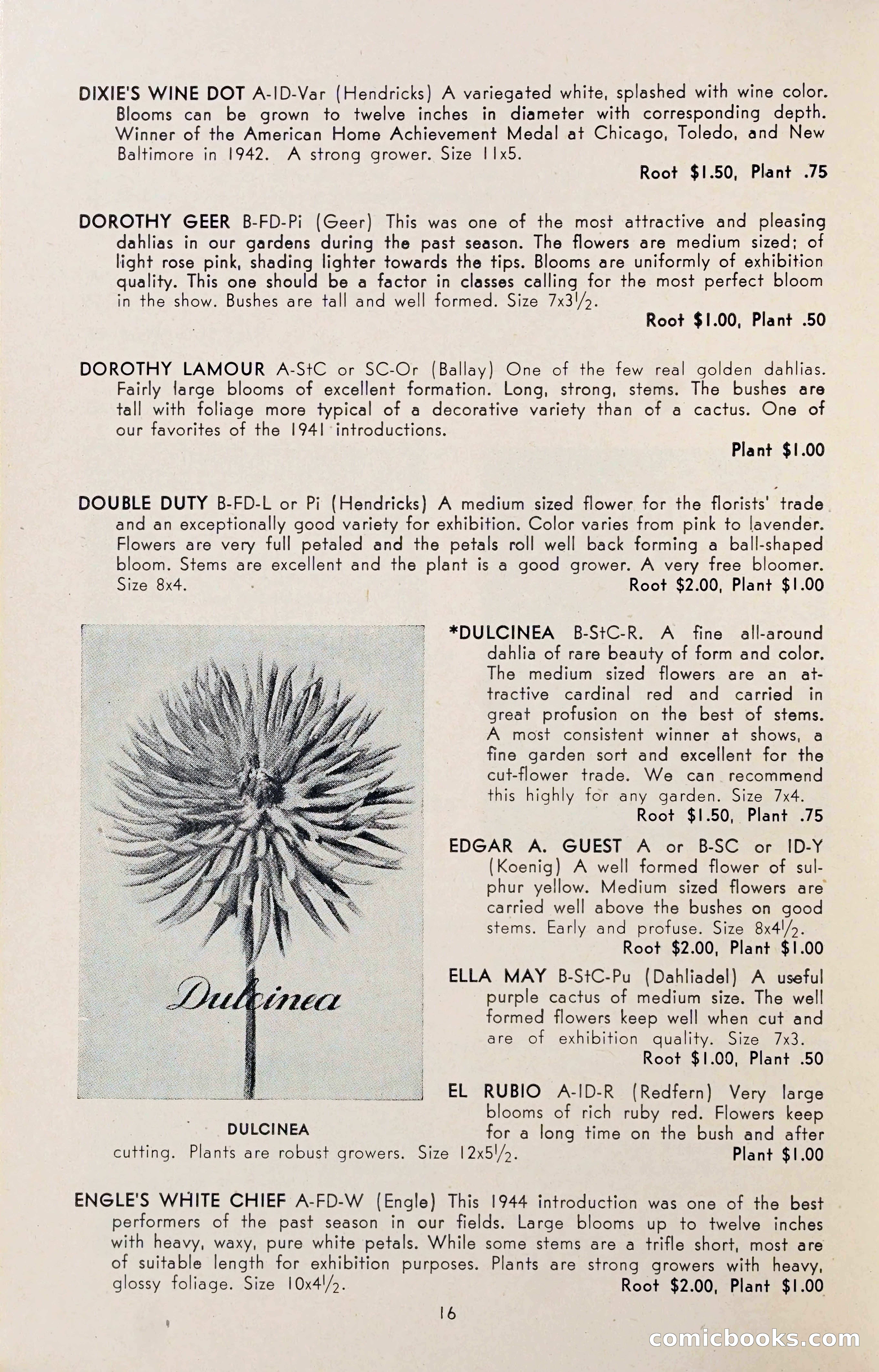 Dahlia Blue Book for 1947 — page 21 of 54