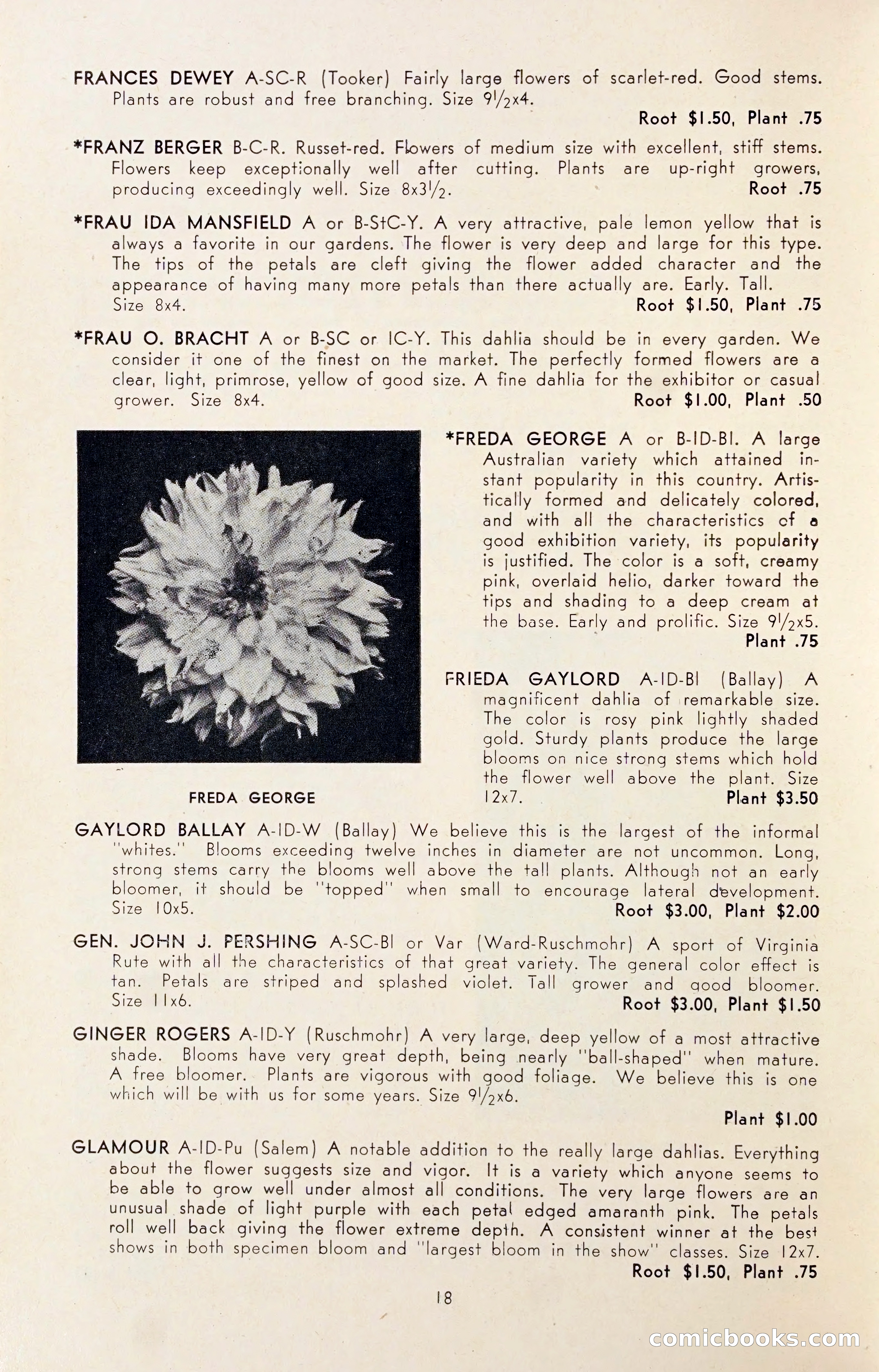 Dahlia Blue Book for 1947 — page 23 of 54