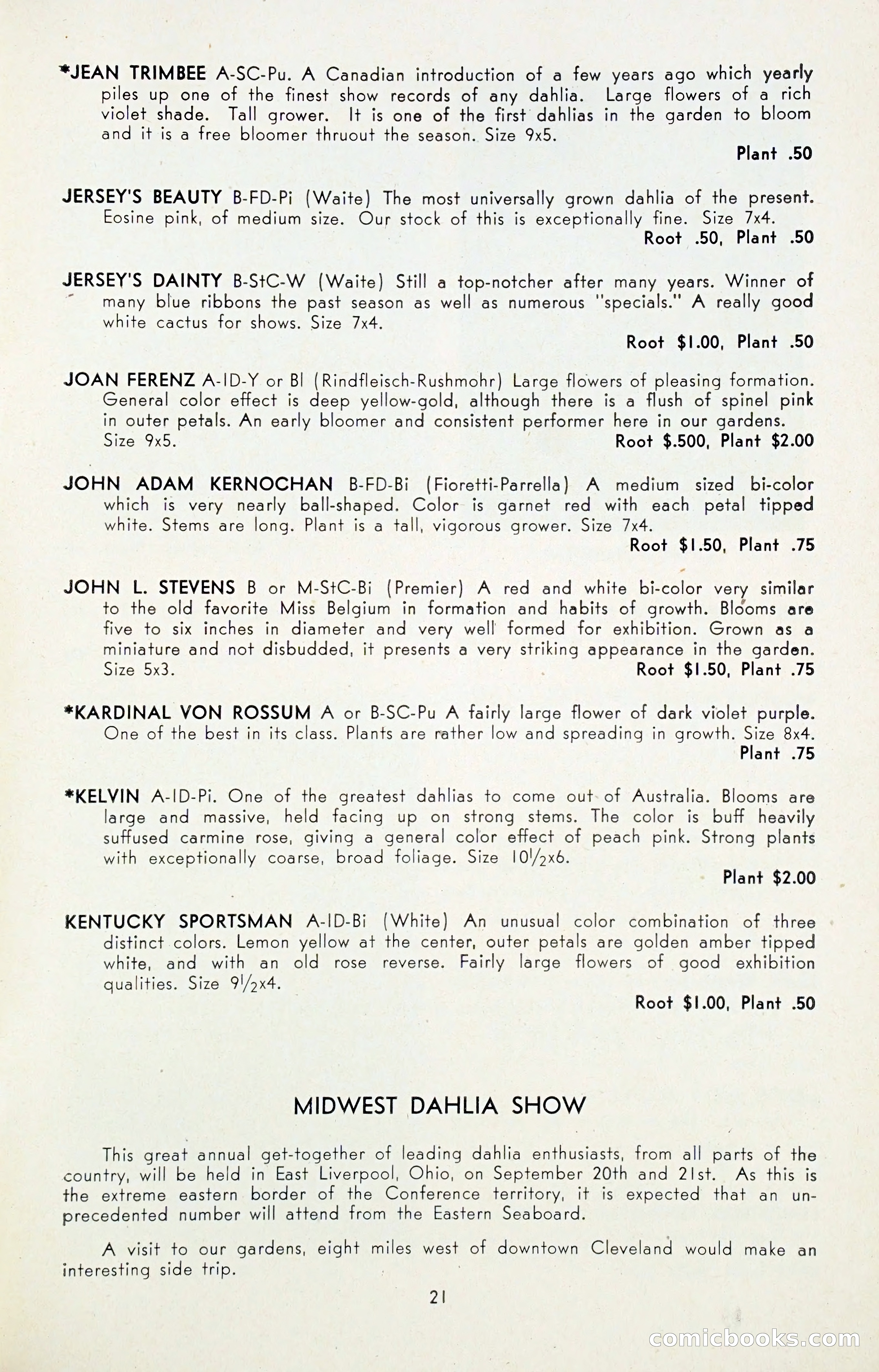 Dahlia Blue Book for 1947 — page 26 of 54