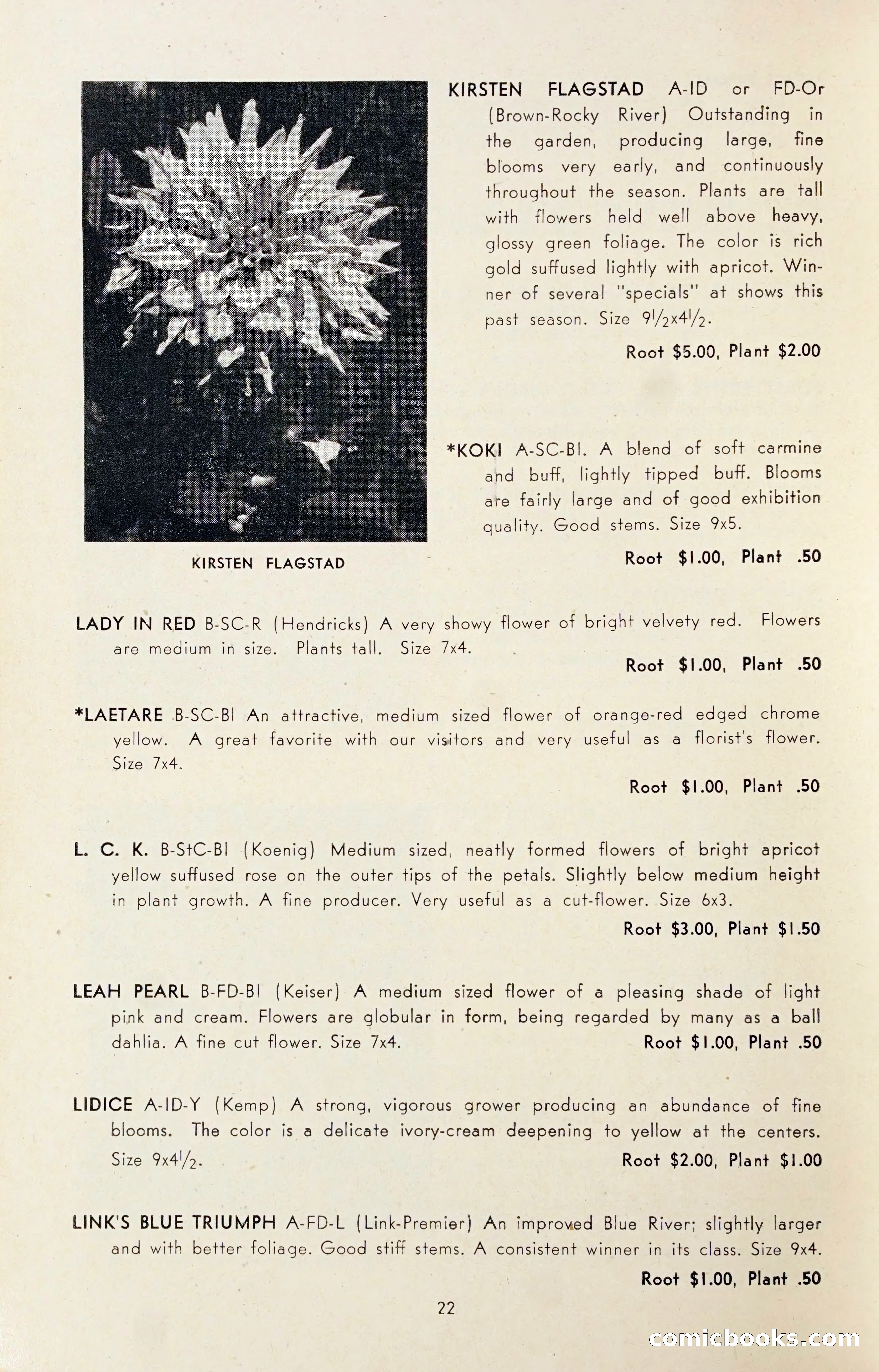 Dahlia Blue Book for 1947 — page 27 of 54