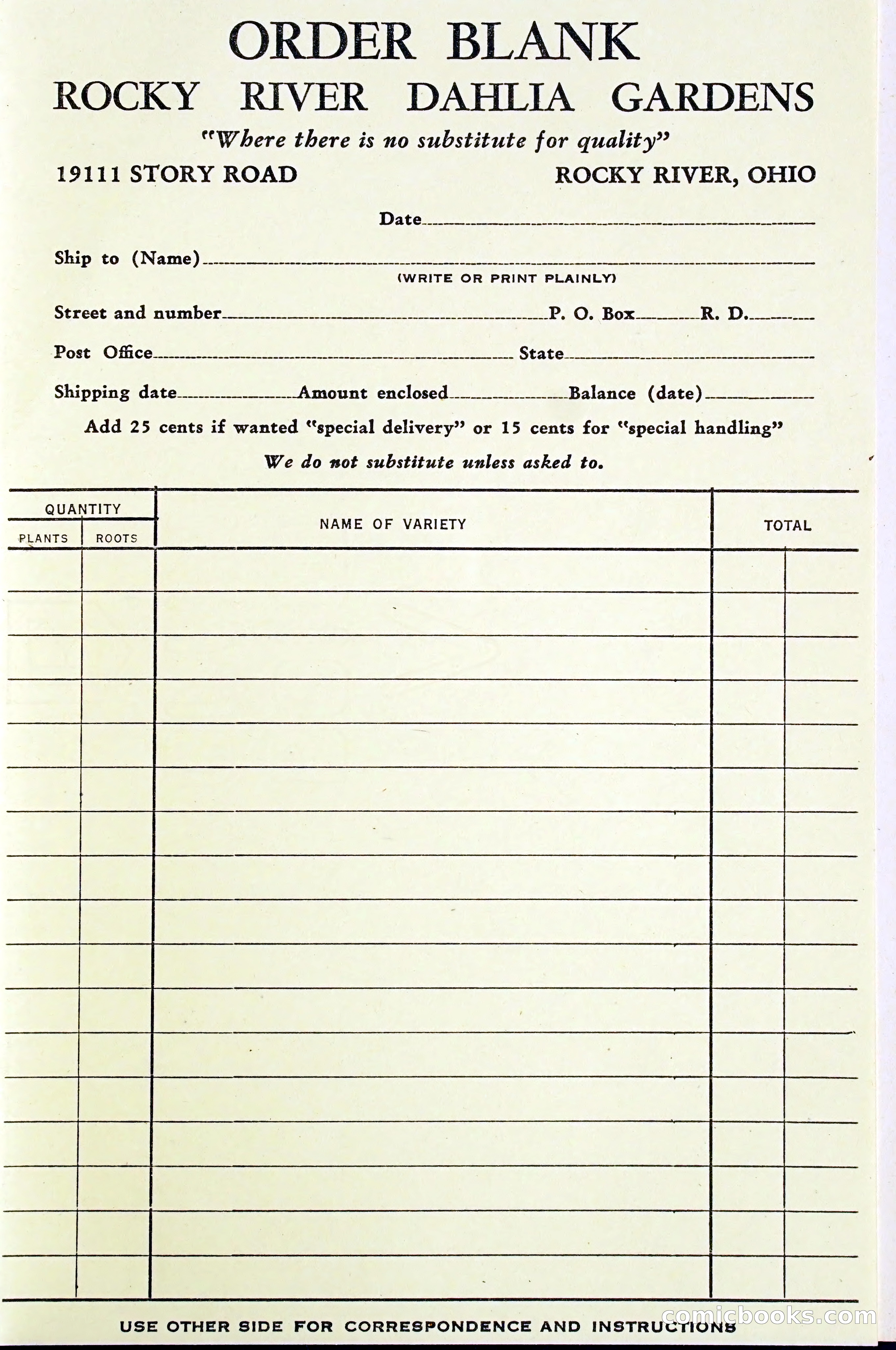 Dahlia Blue Book for 1947 — page 50 of 54