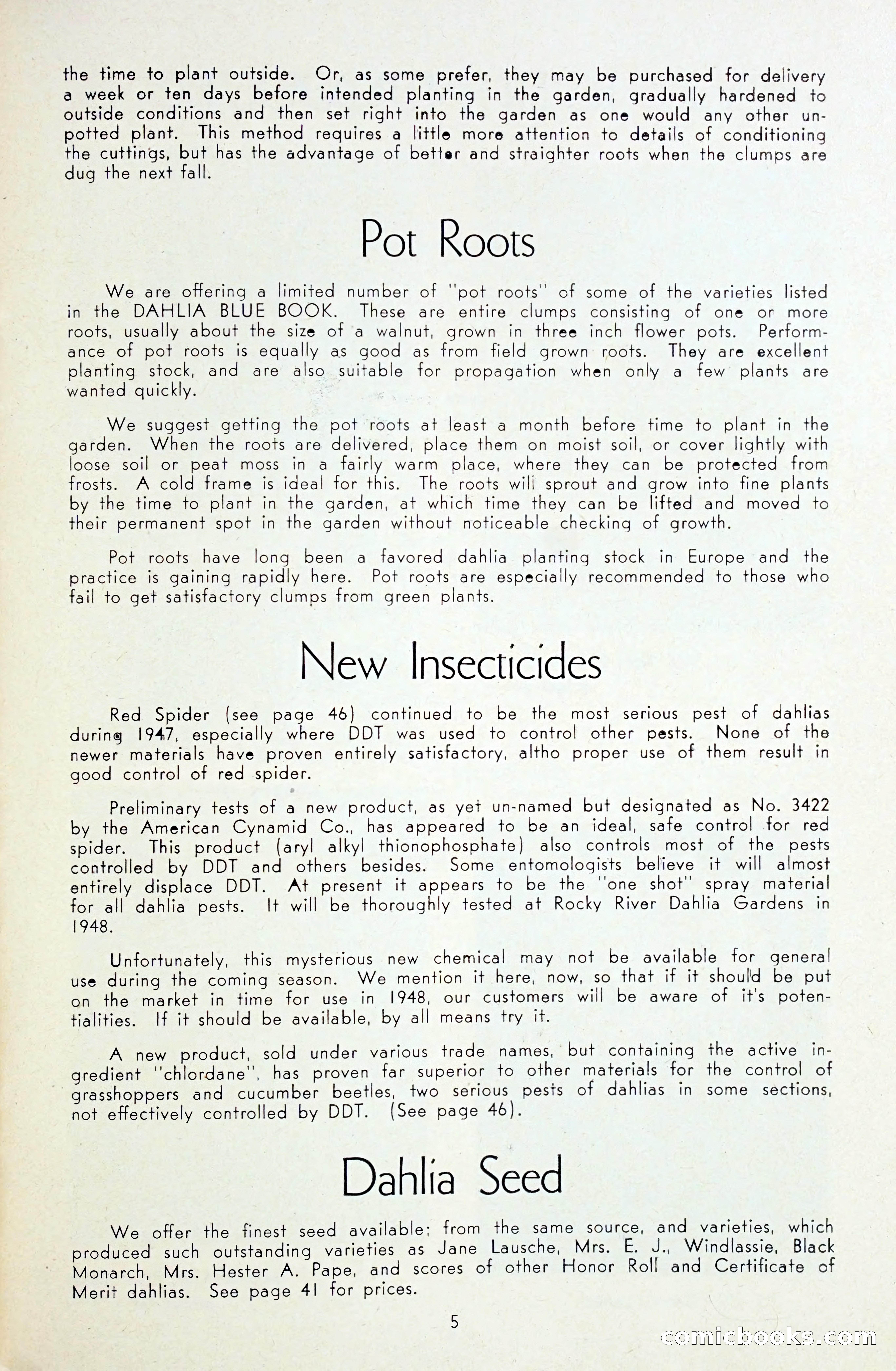 Dahlia Blue Book for 1948 — page 10 of 58