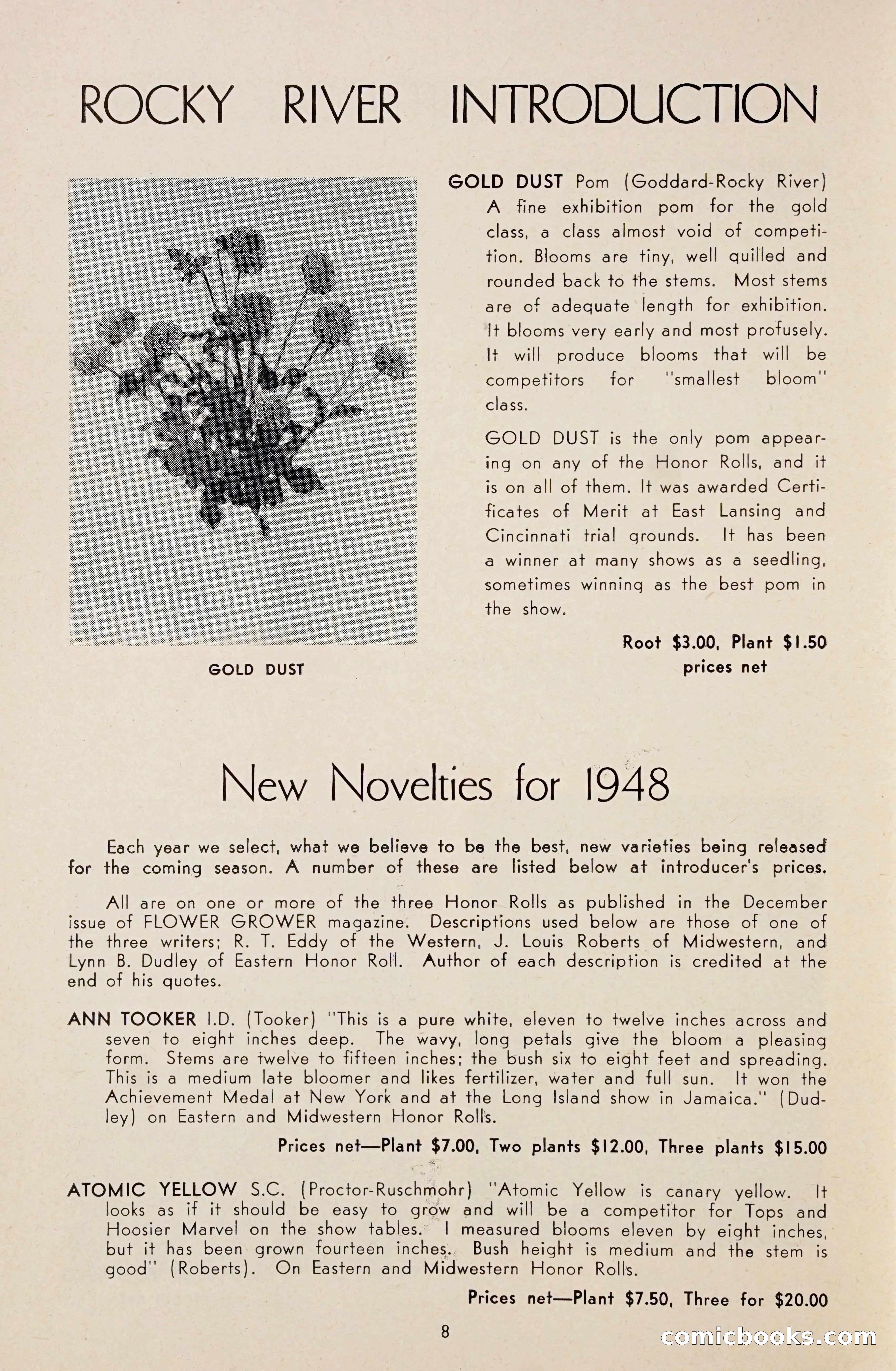 Dahlia Blue Book for 1948 — page 13 of 58