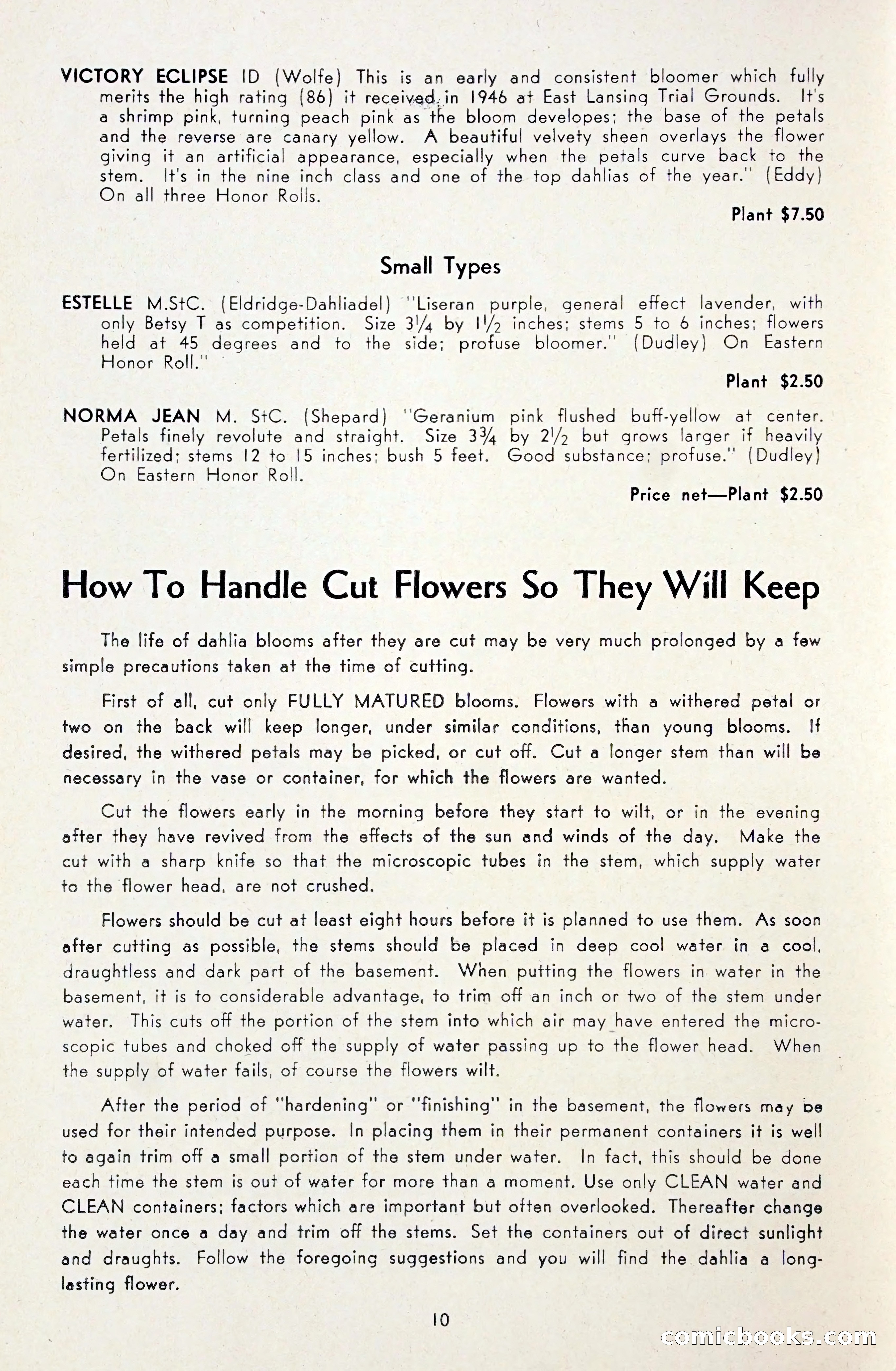 Dahlia Blue Book for 1948 — page 15 of 58