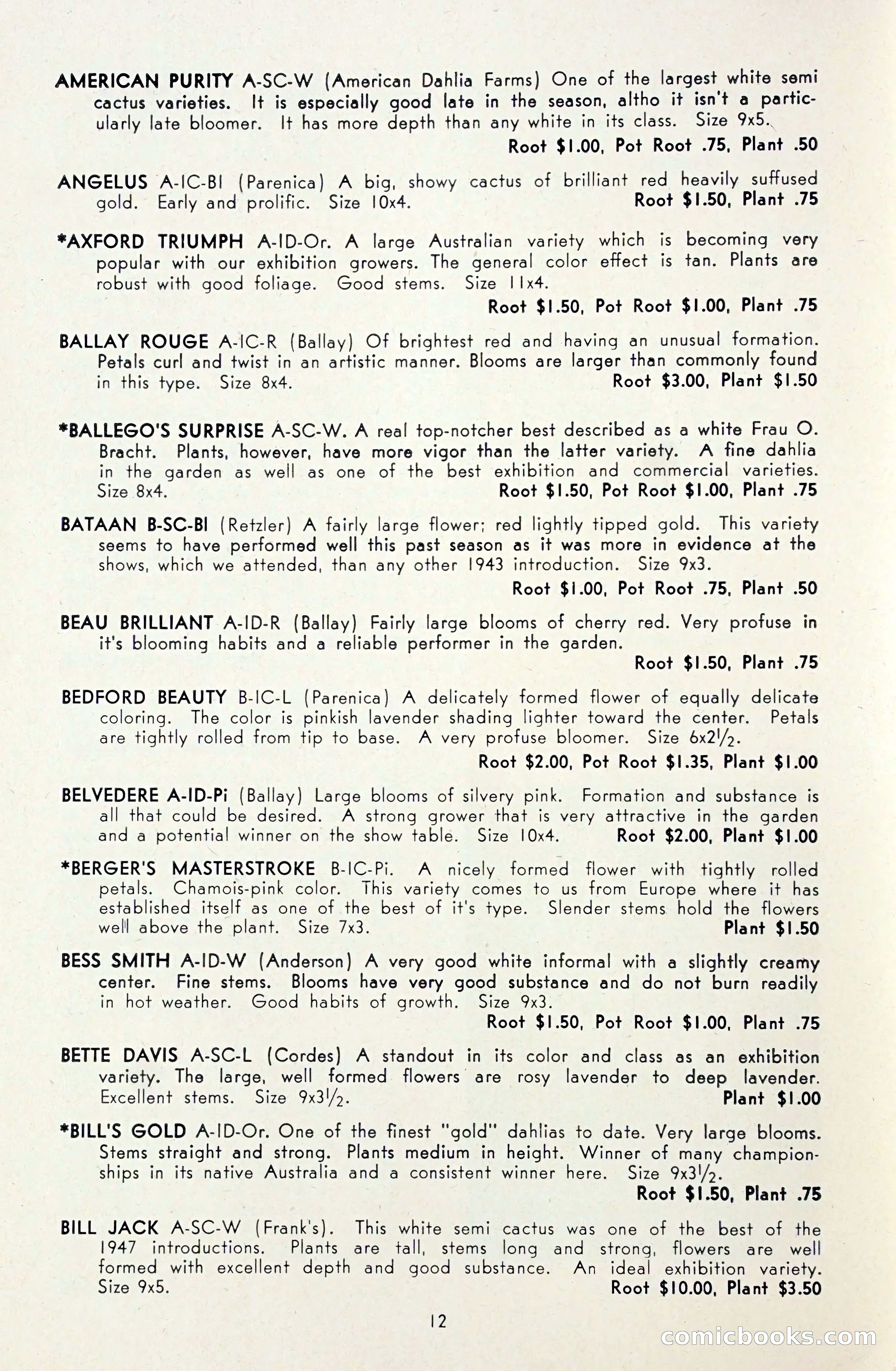 Dahlia Blue Book for 1948 — page 17 of 58