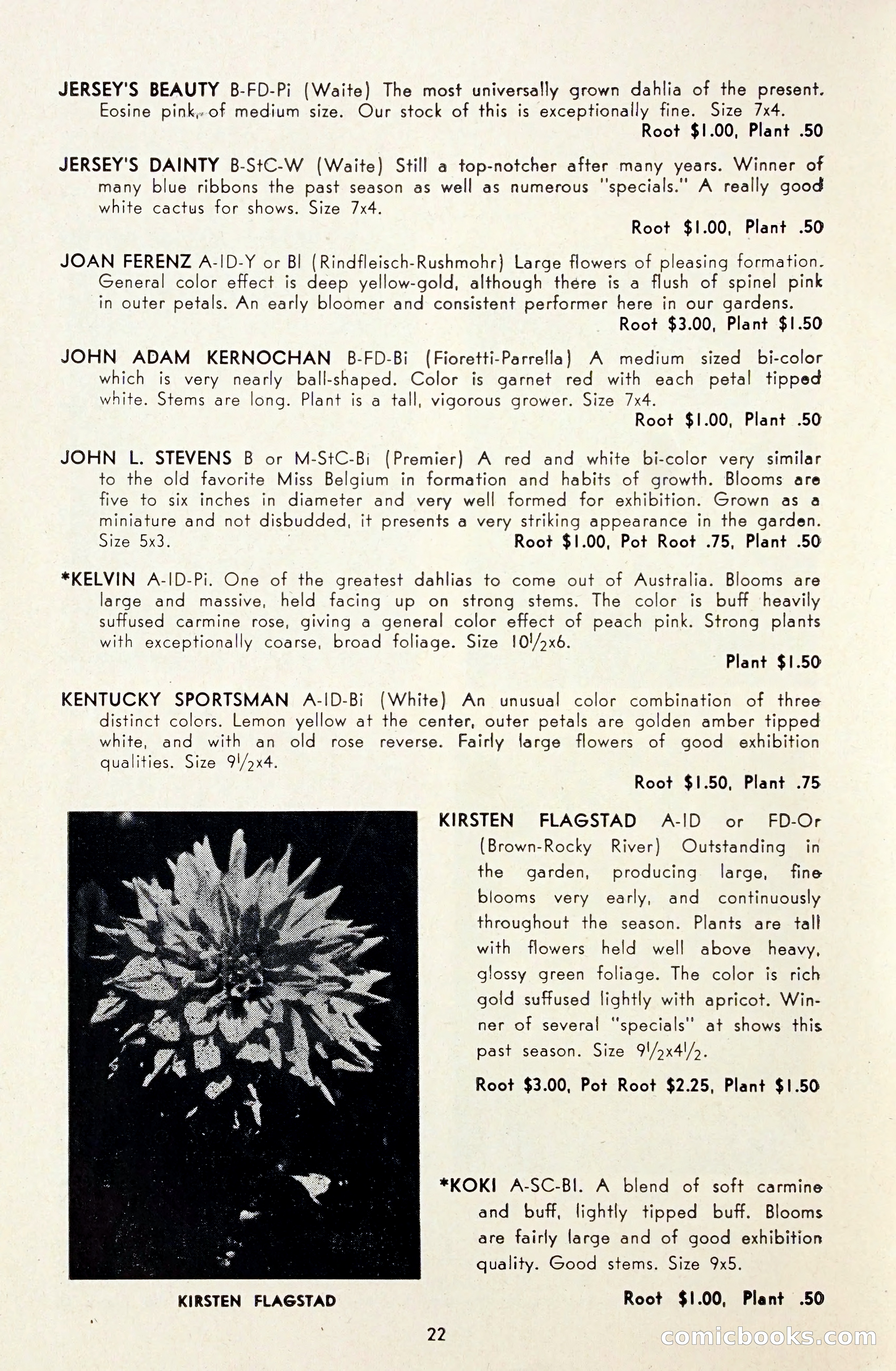 Dahlia Blue Book for 1948 — page 27 of 58