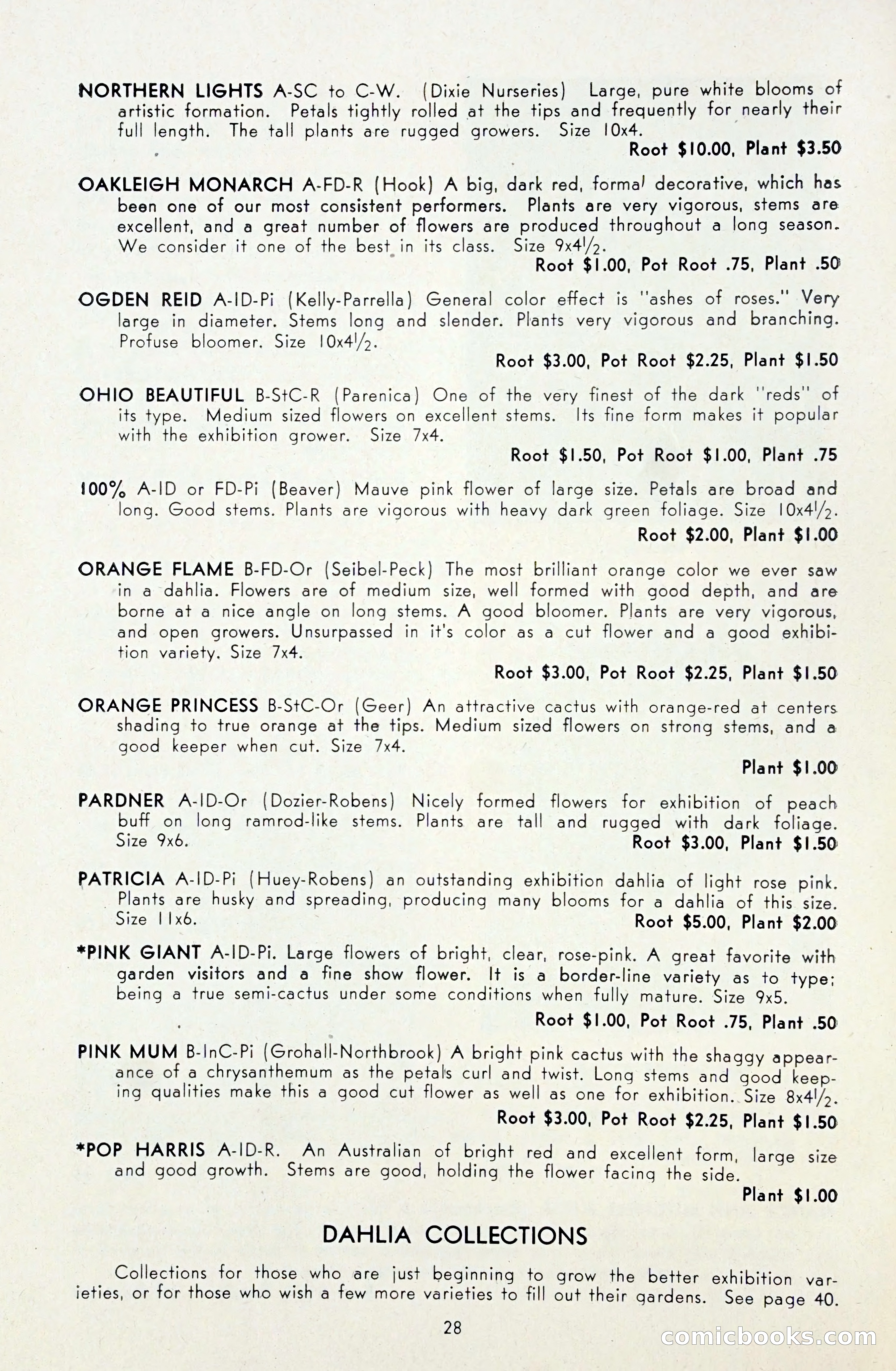 Dahlia Blue Book for 1948 — page 33 of 58
