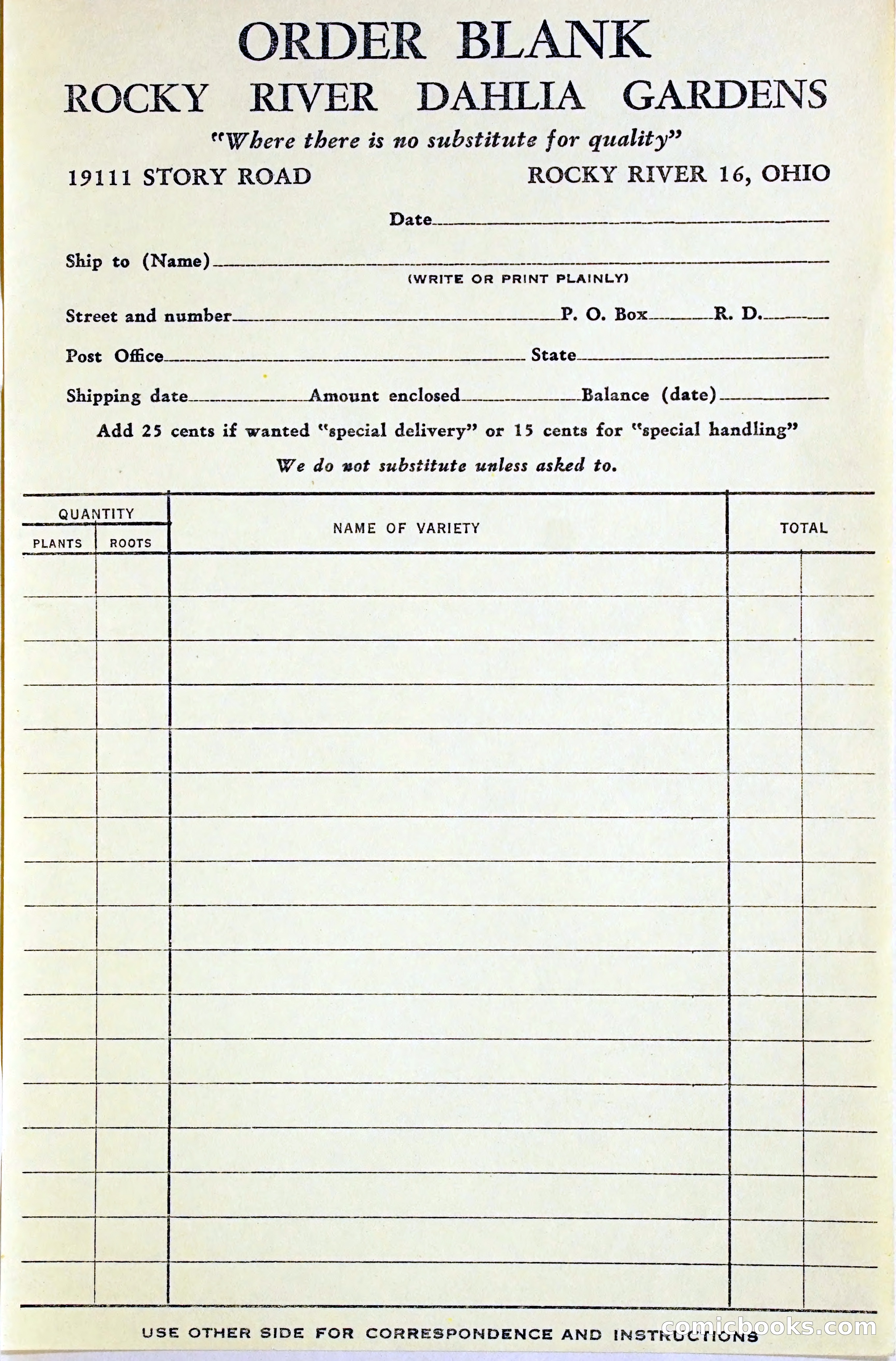 Dahlia Blue Book for 1948 — page 54 of 58