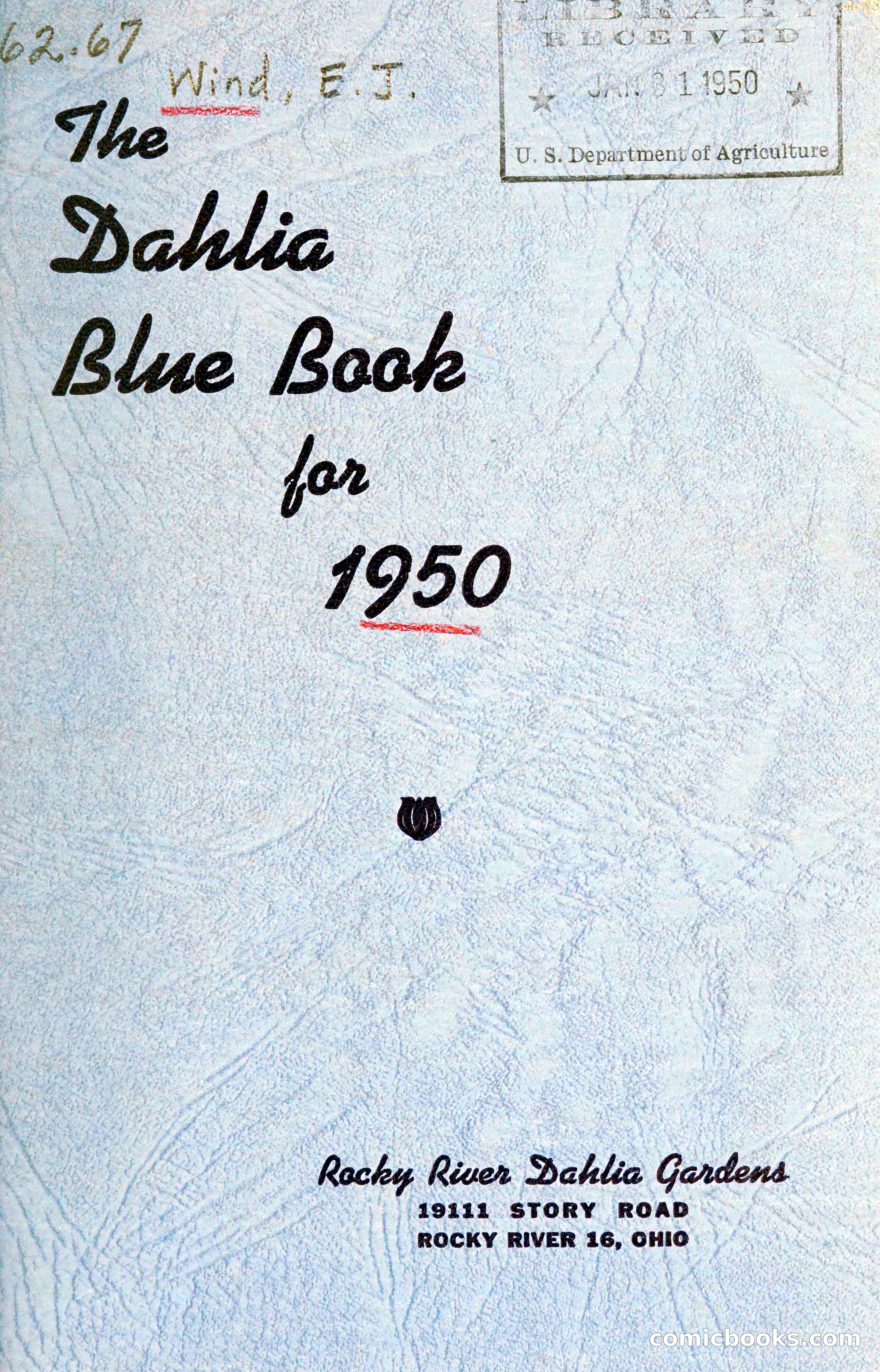 Dahlia Blue Book for 1950 — page 3 of 64