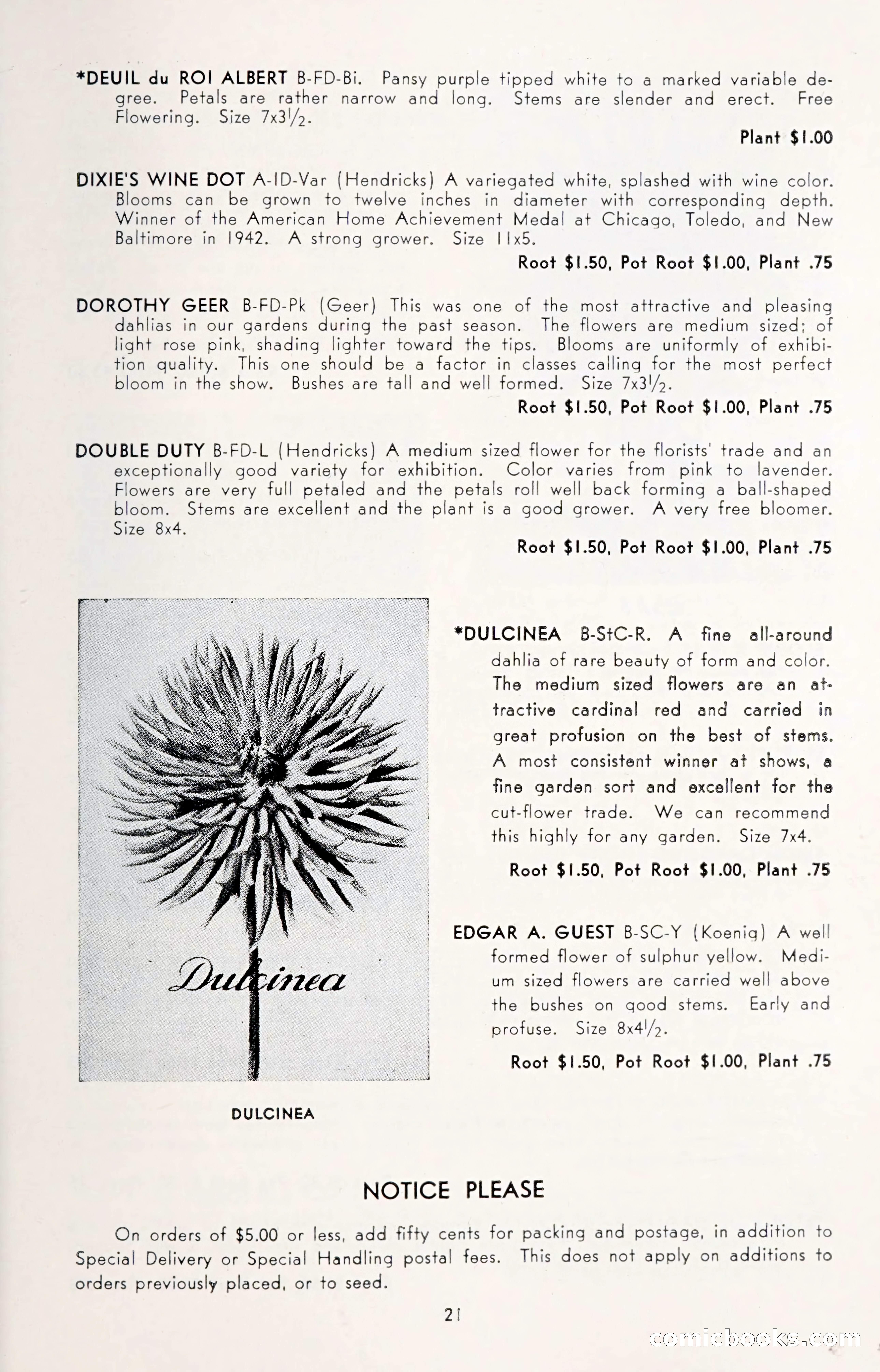 Dahlia Blue Book for 1950 — page 25 of 64