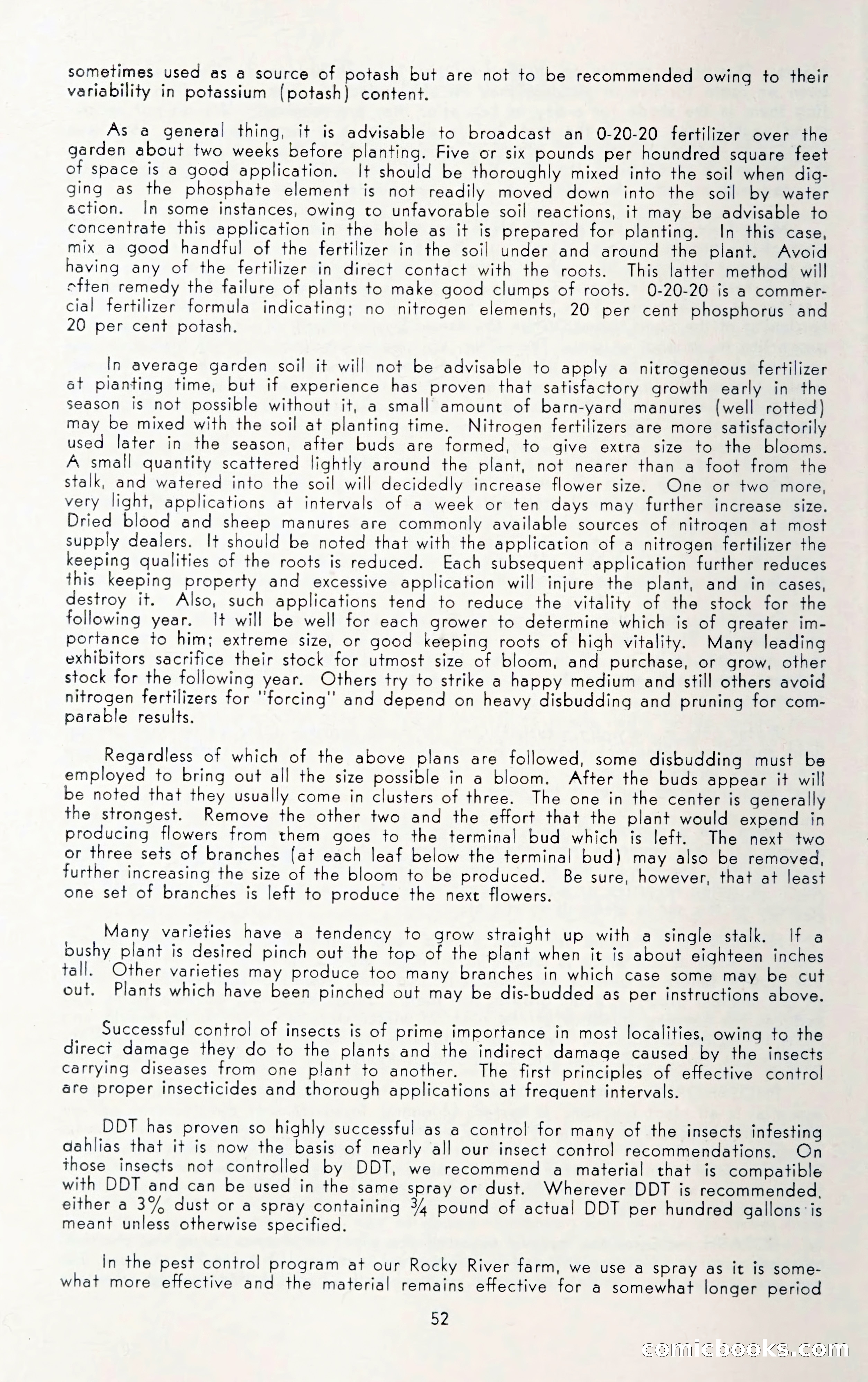 Dahlia Blue Book for 1950 — page 56 of 64