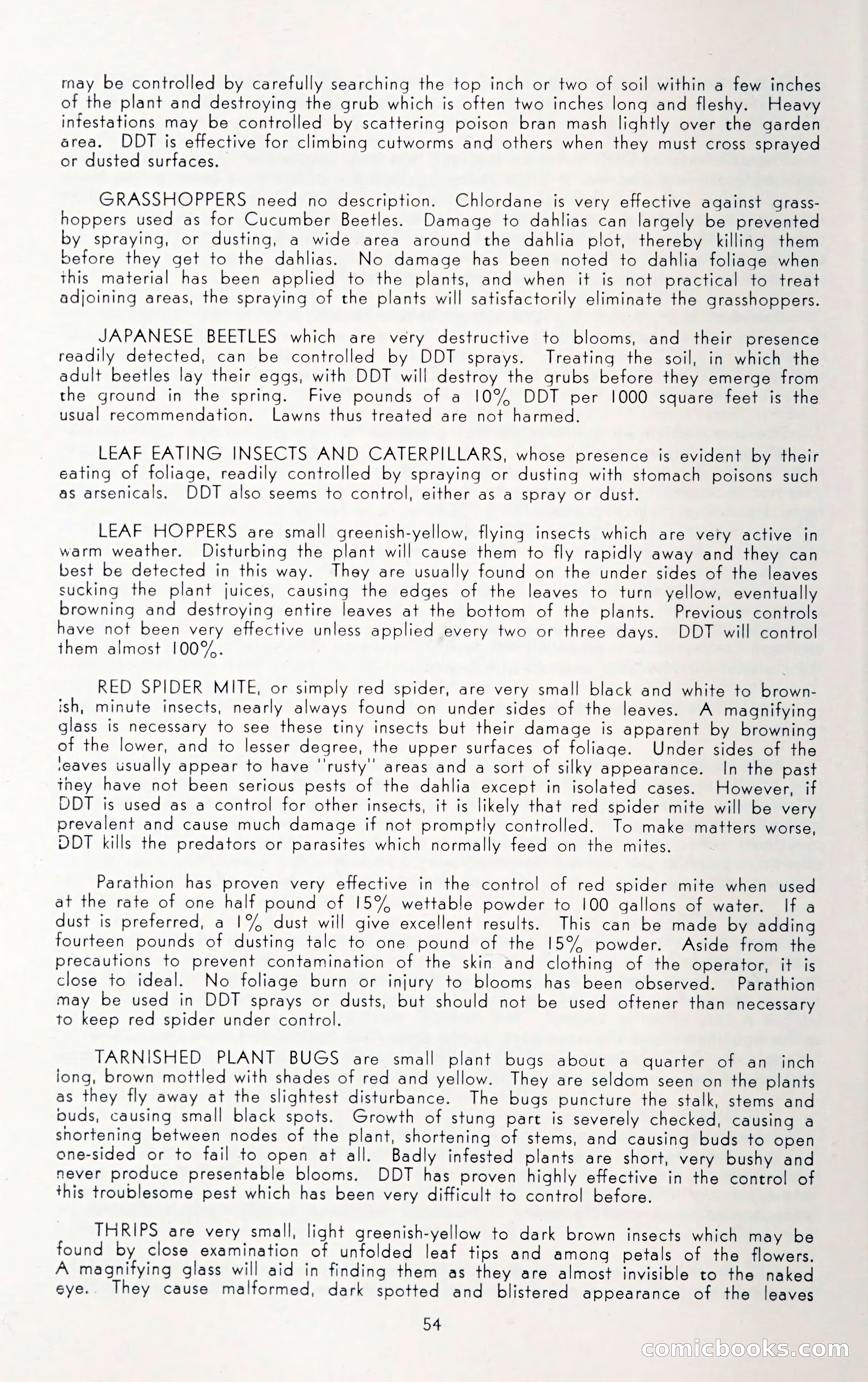 Dahlia Blue Book for 1950 — page 58 of 64