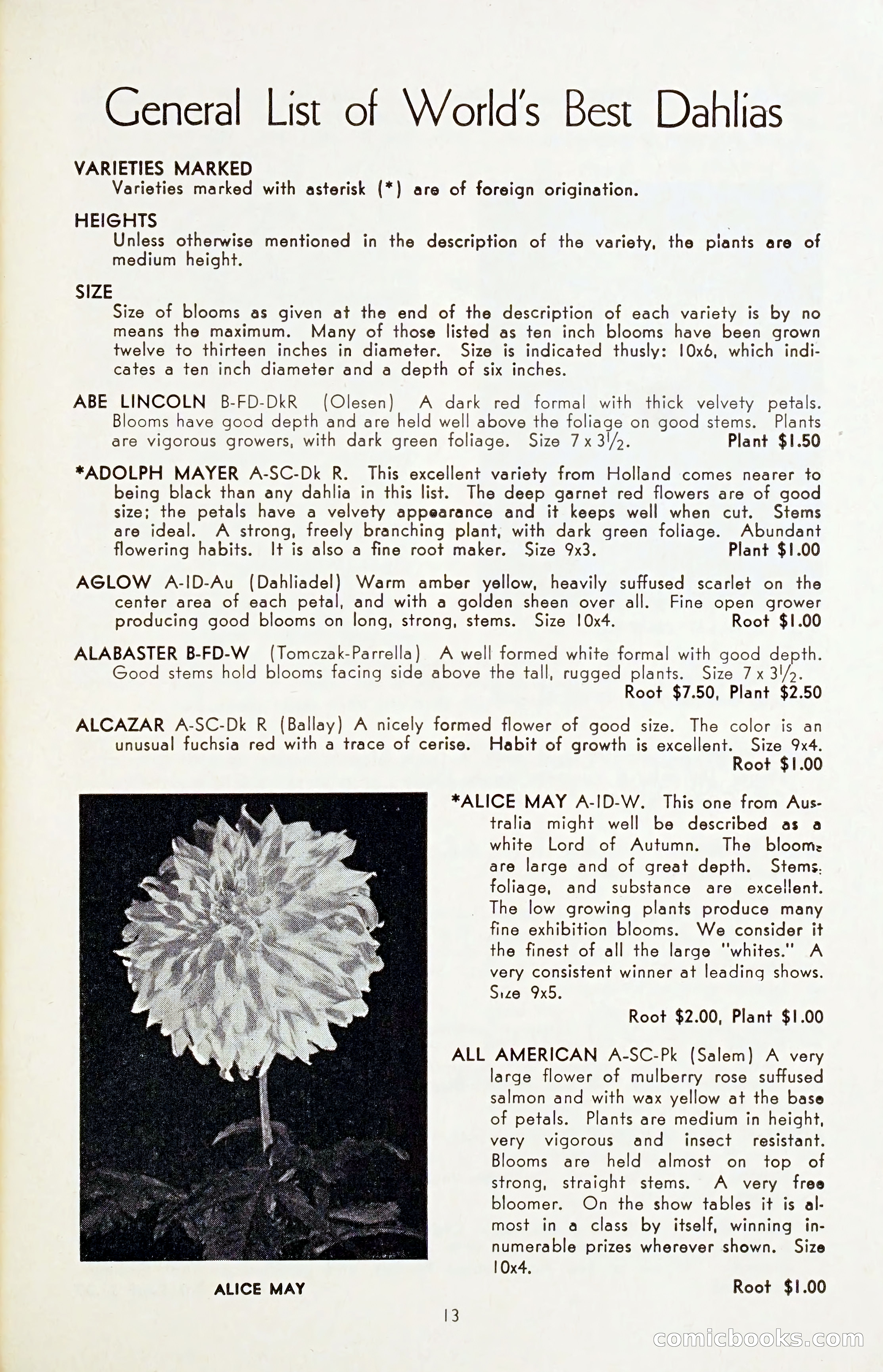 The Dahlia Blue Book for 1954 — page 15 of 80