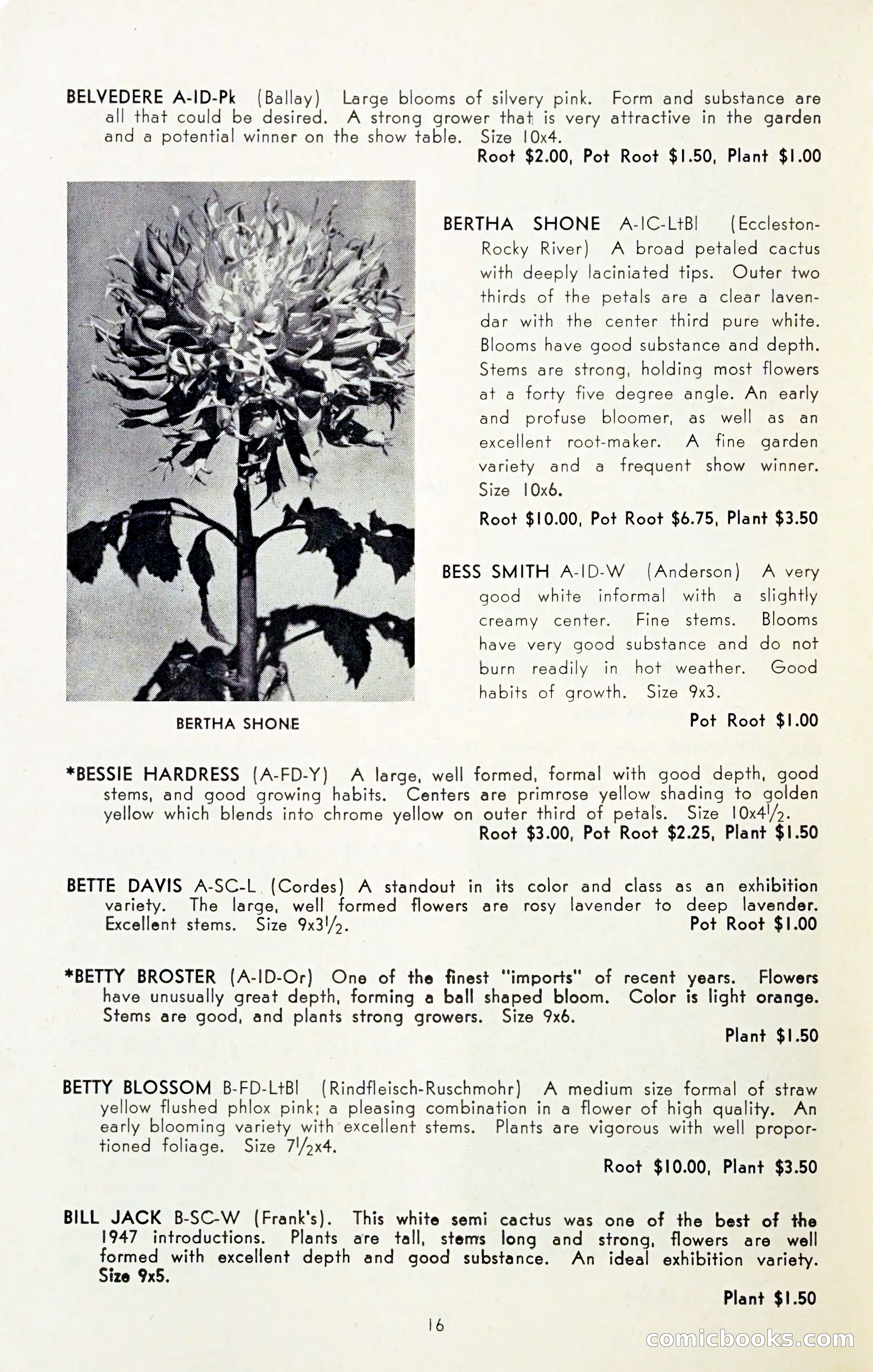 The Dahlia Blue Book for 1954 — page 18 of 80