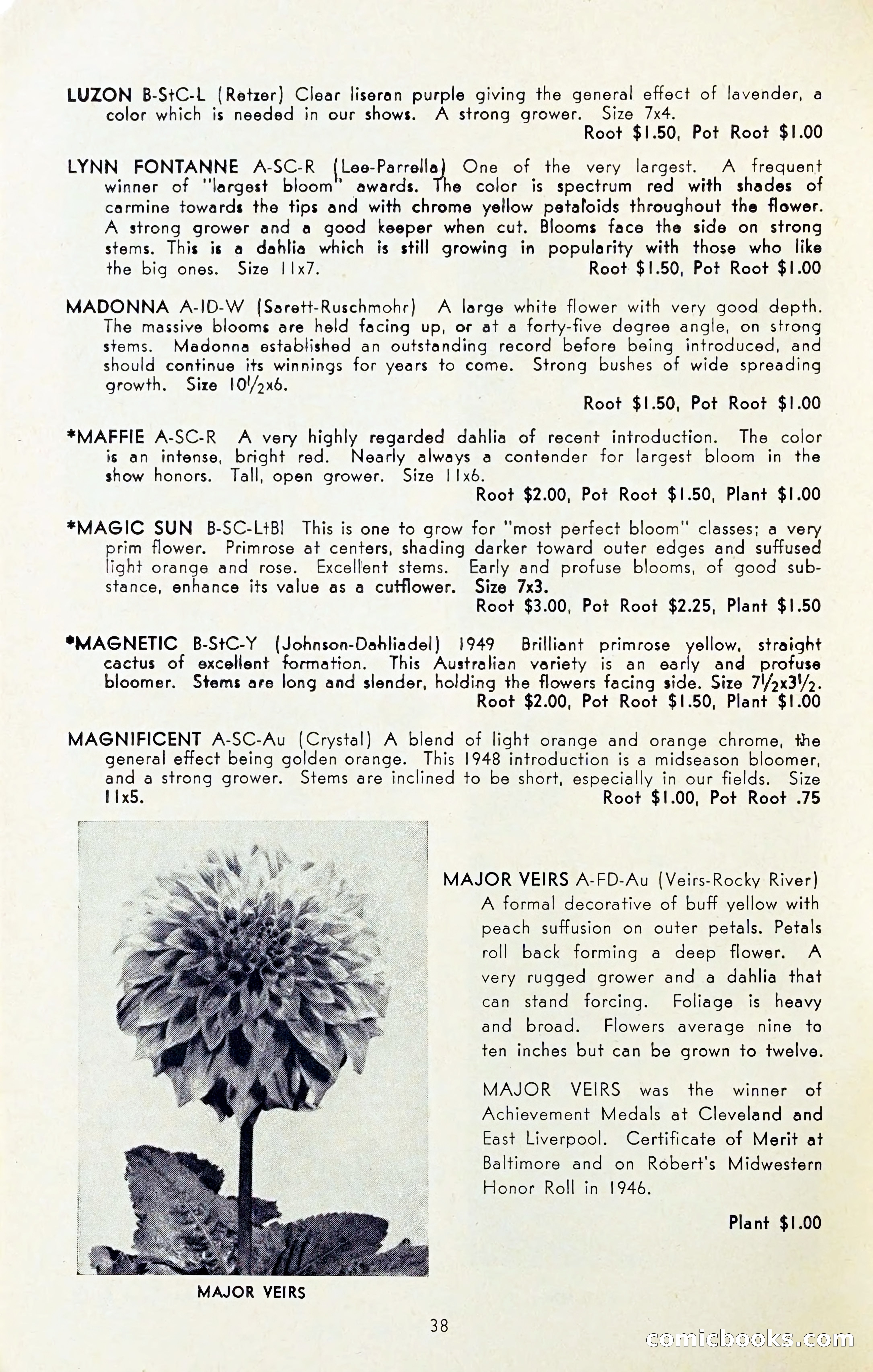 The Dahlia Blue Book for 1954 — page 40 of 80