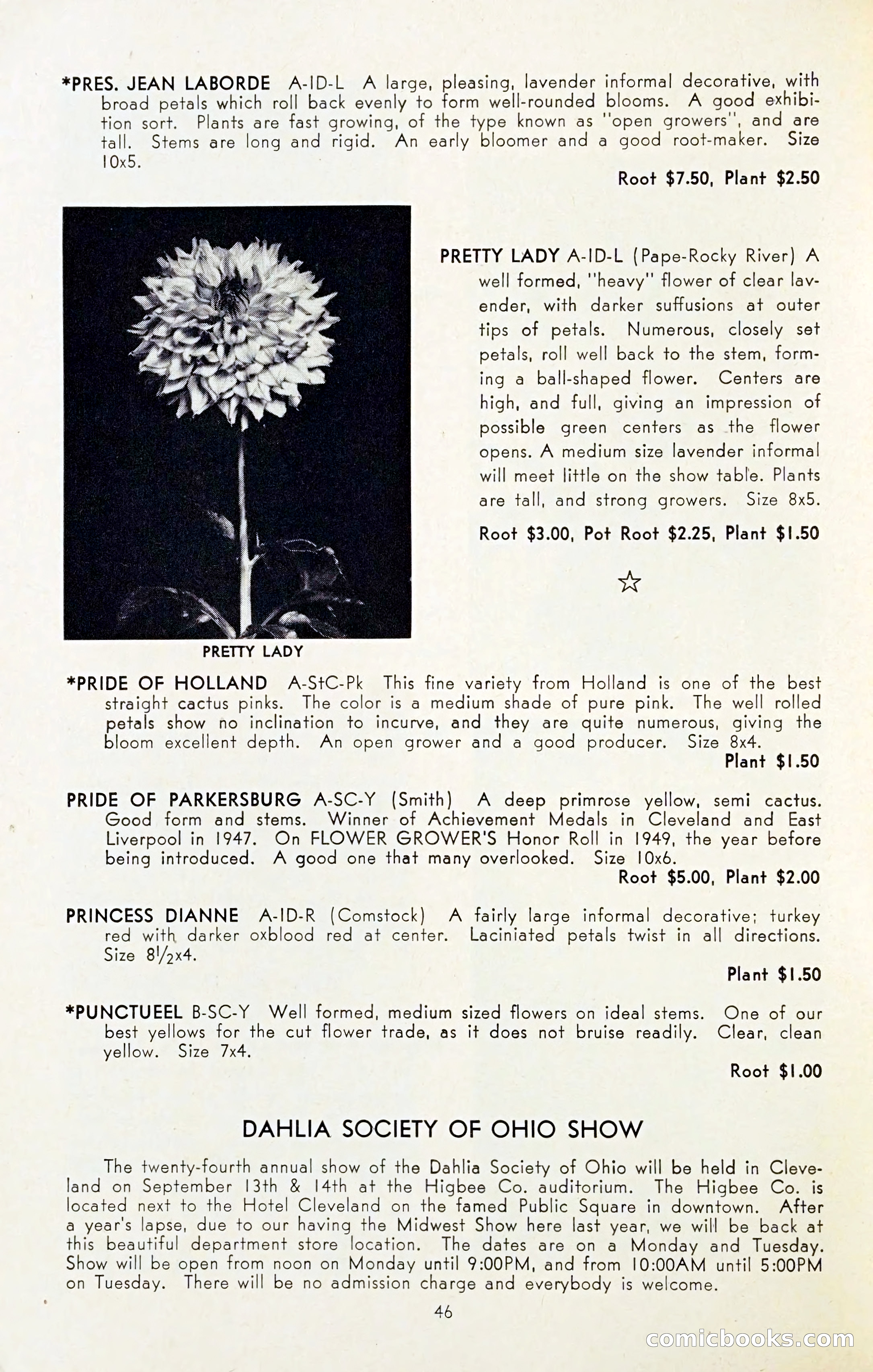 The Dahlia Blue Book for 1954 — page 48 of 80