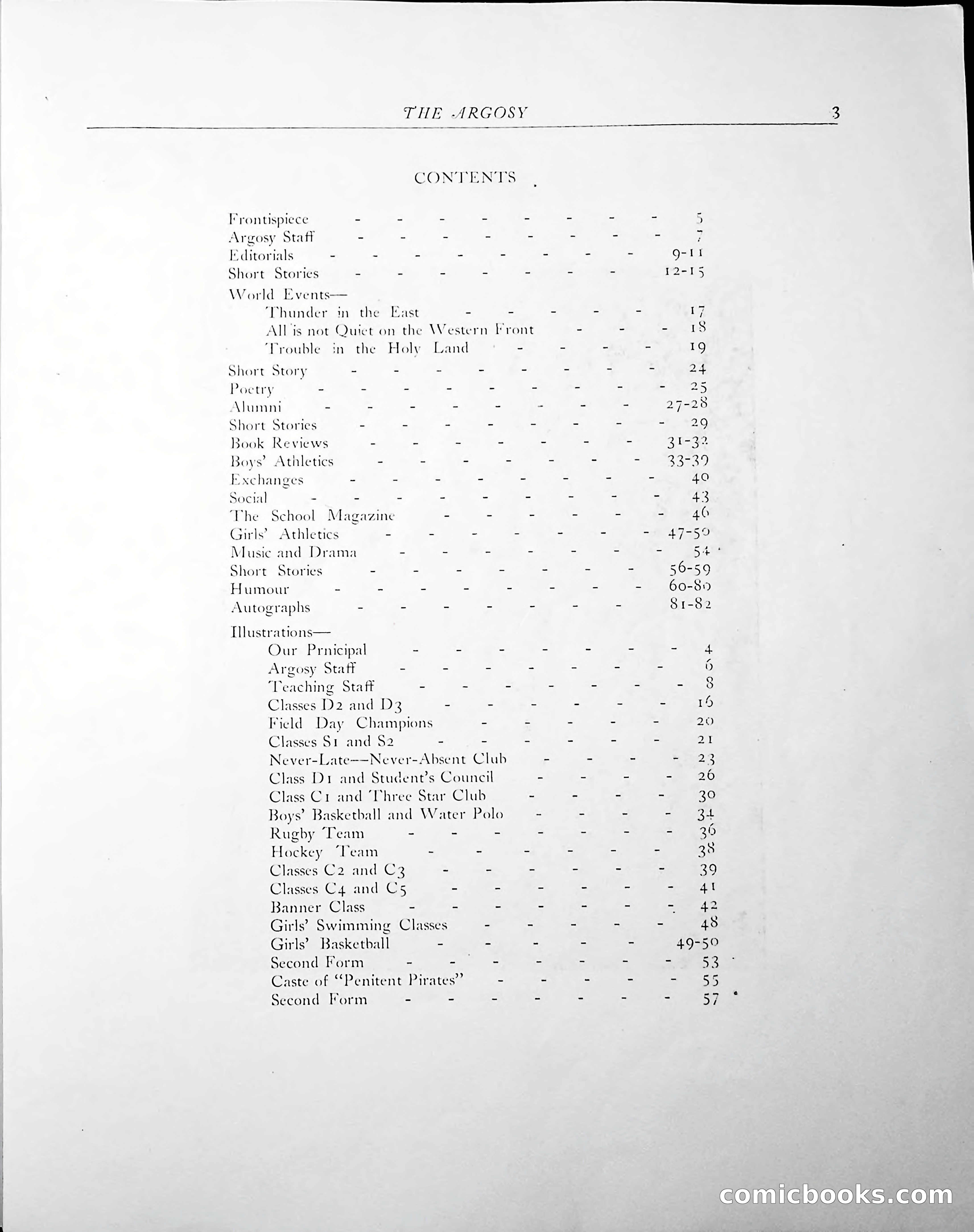 The Argosy, 1938 — page 5 of 86