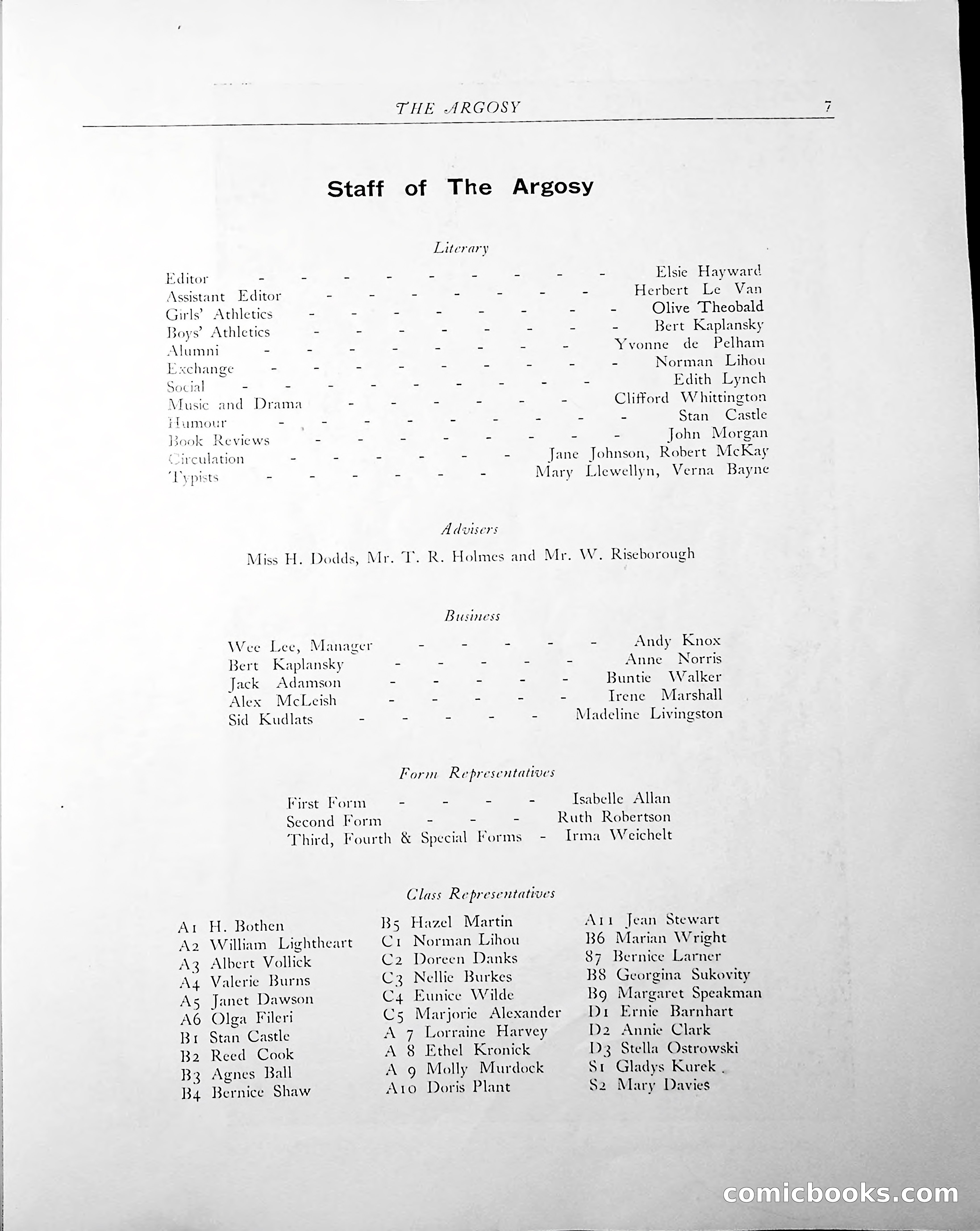 The Argosy, 1938 — page 9 of 86