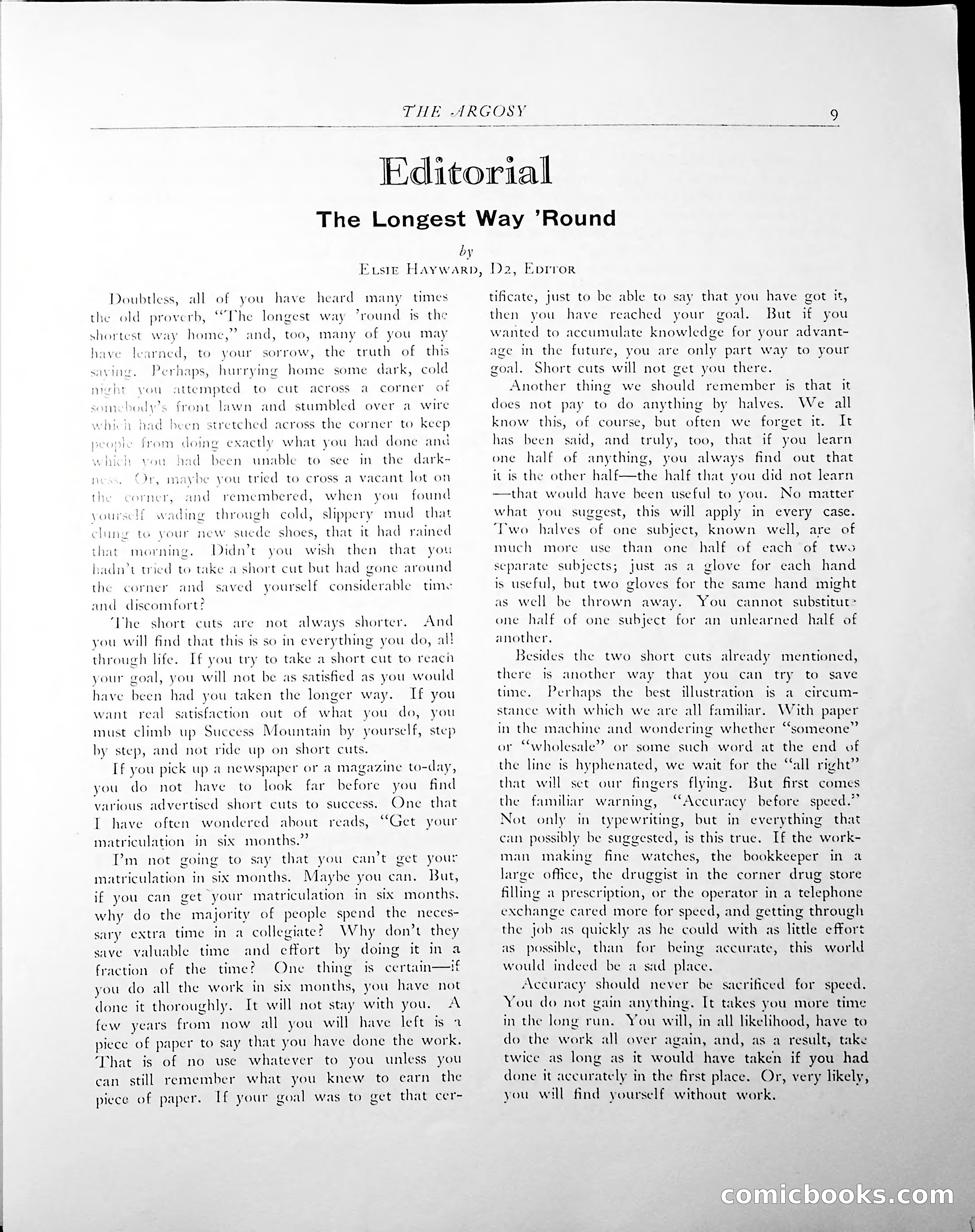 The Argosy, 1938 — page 11 of 86
