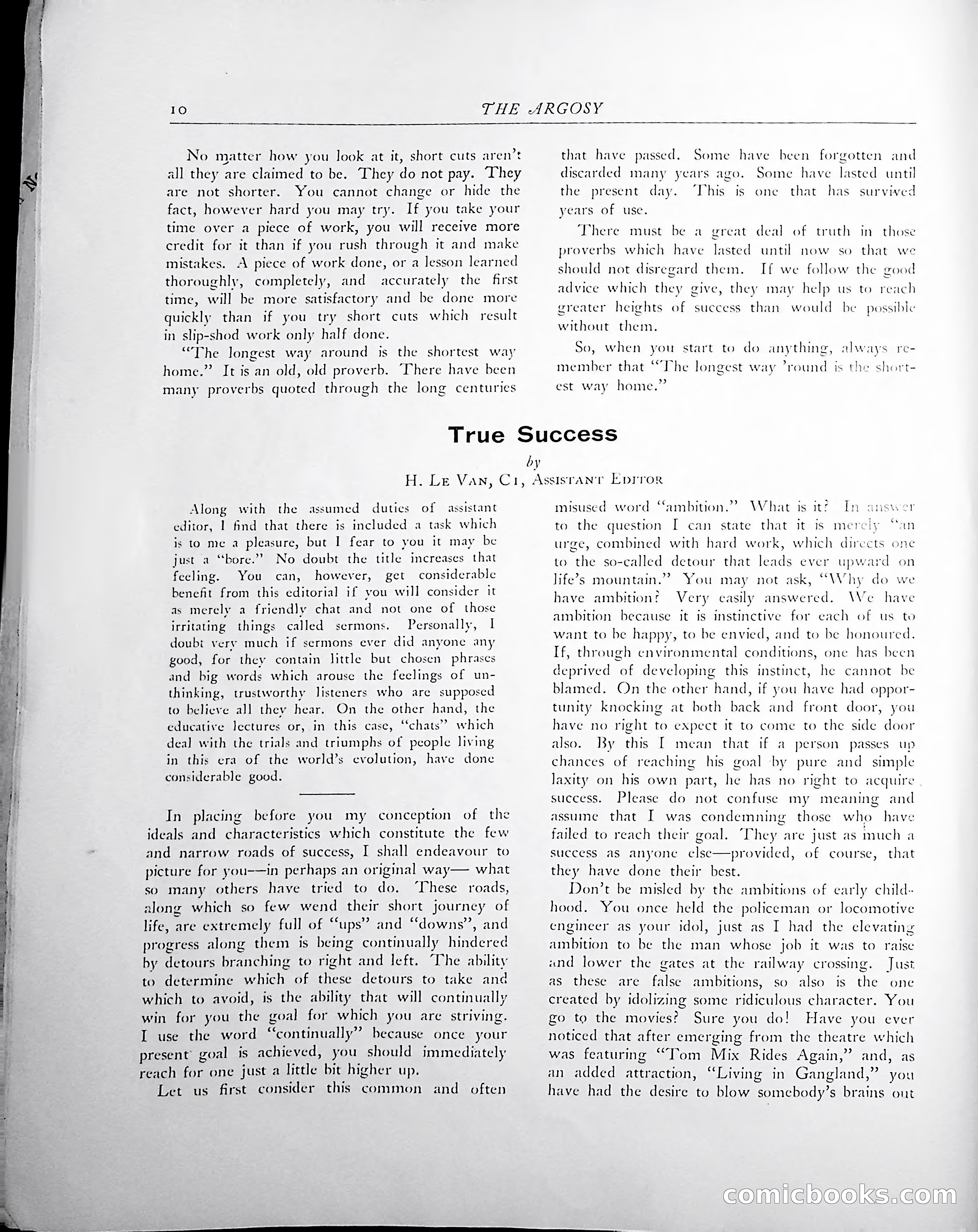 The Argosy, 1938 — page 12 of 86