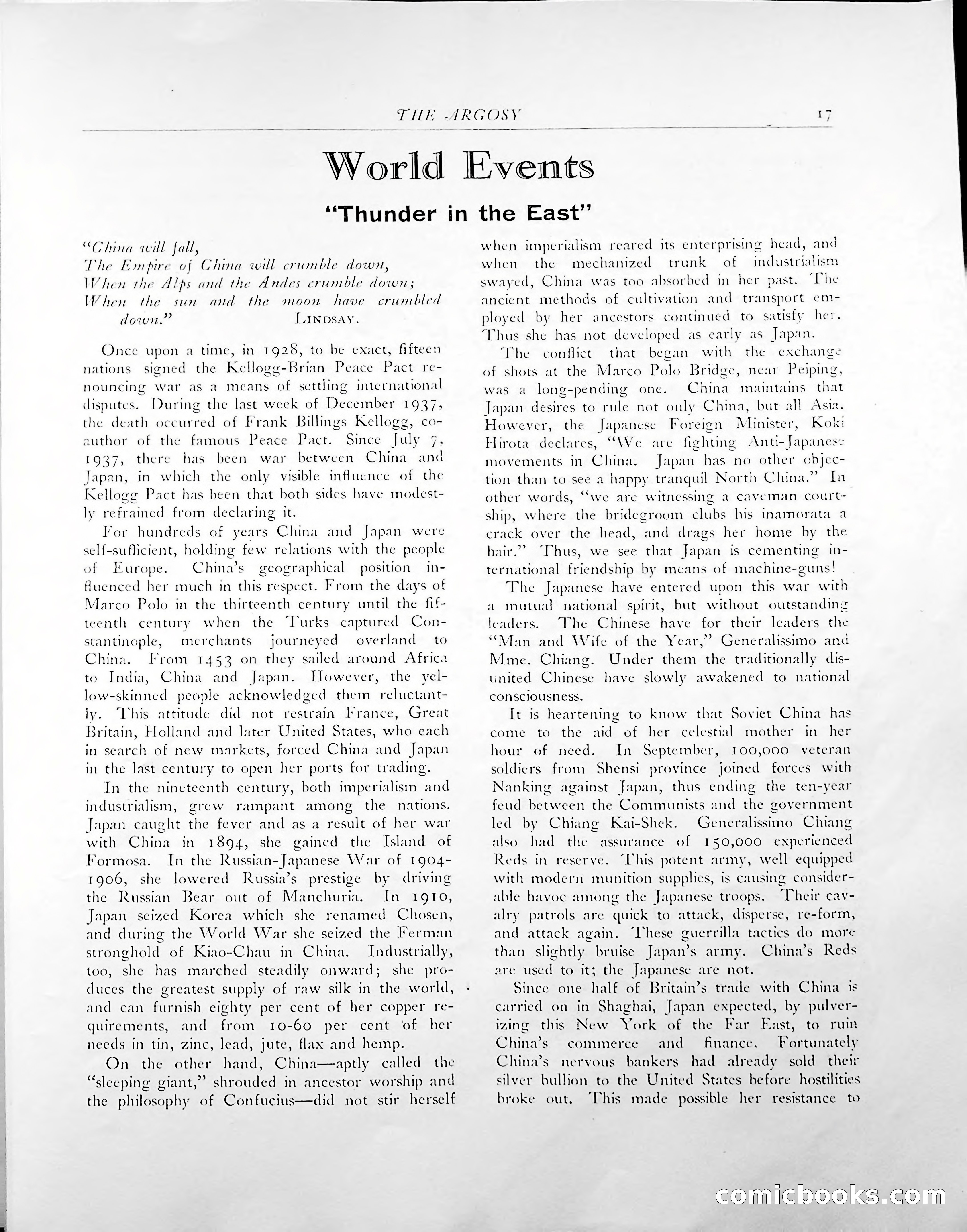 The Argosy, 1938 — page 19 of 86