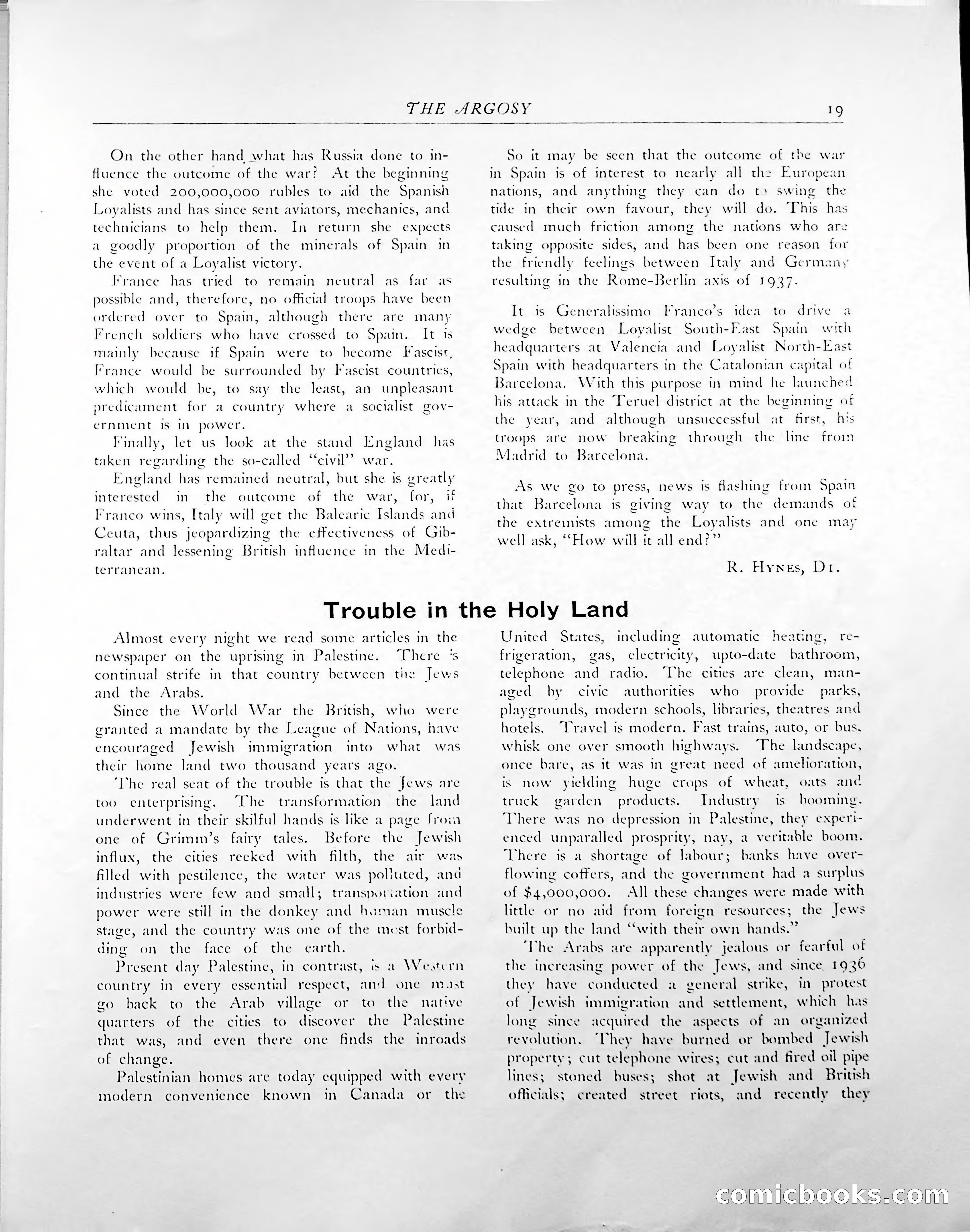 The Argosy, 1938 — page 21 of 86