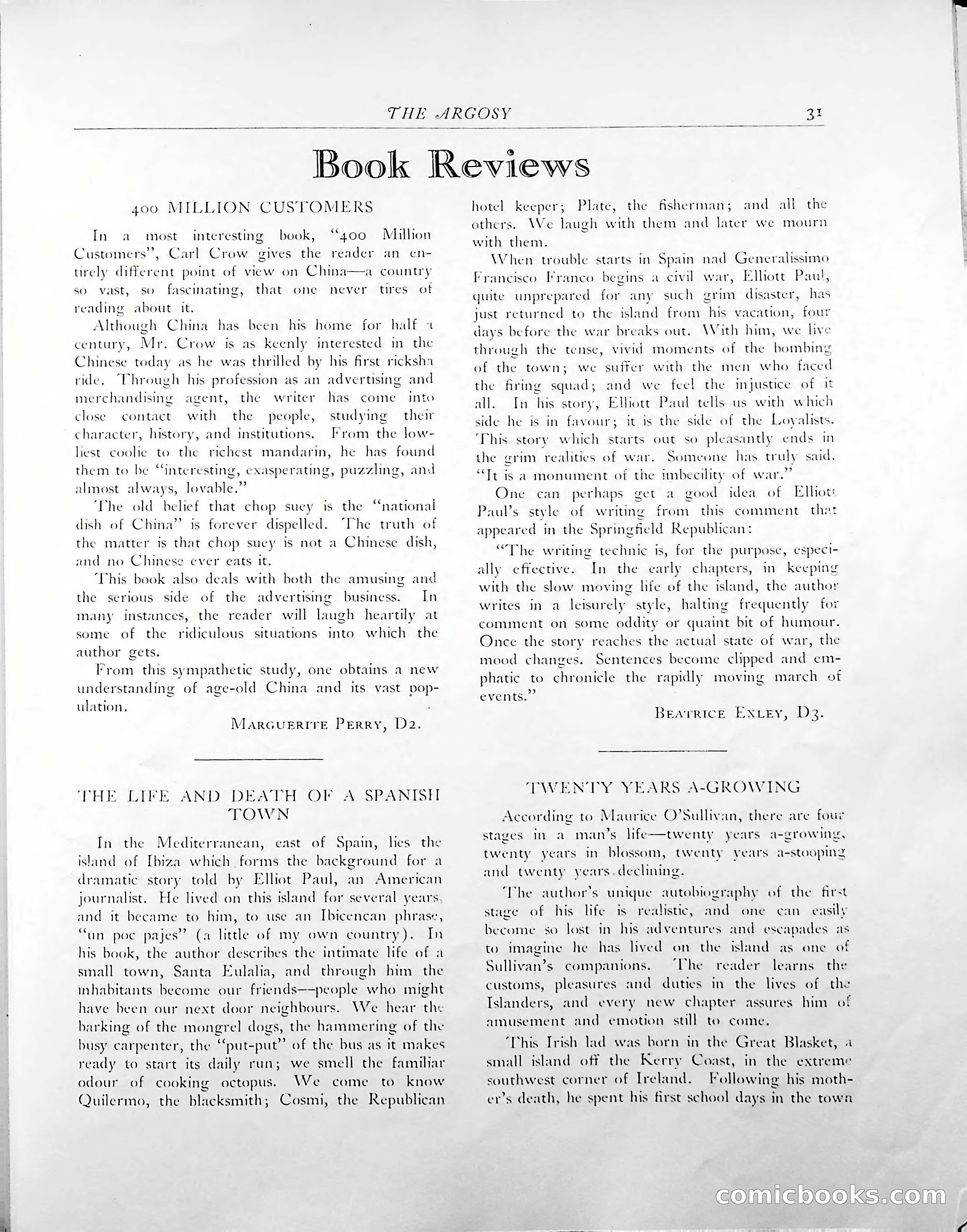 The Argosy, 1938 — page 33 of 86