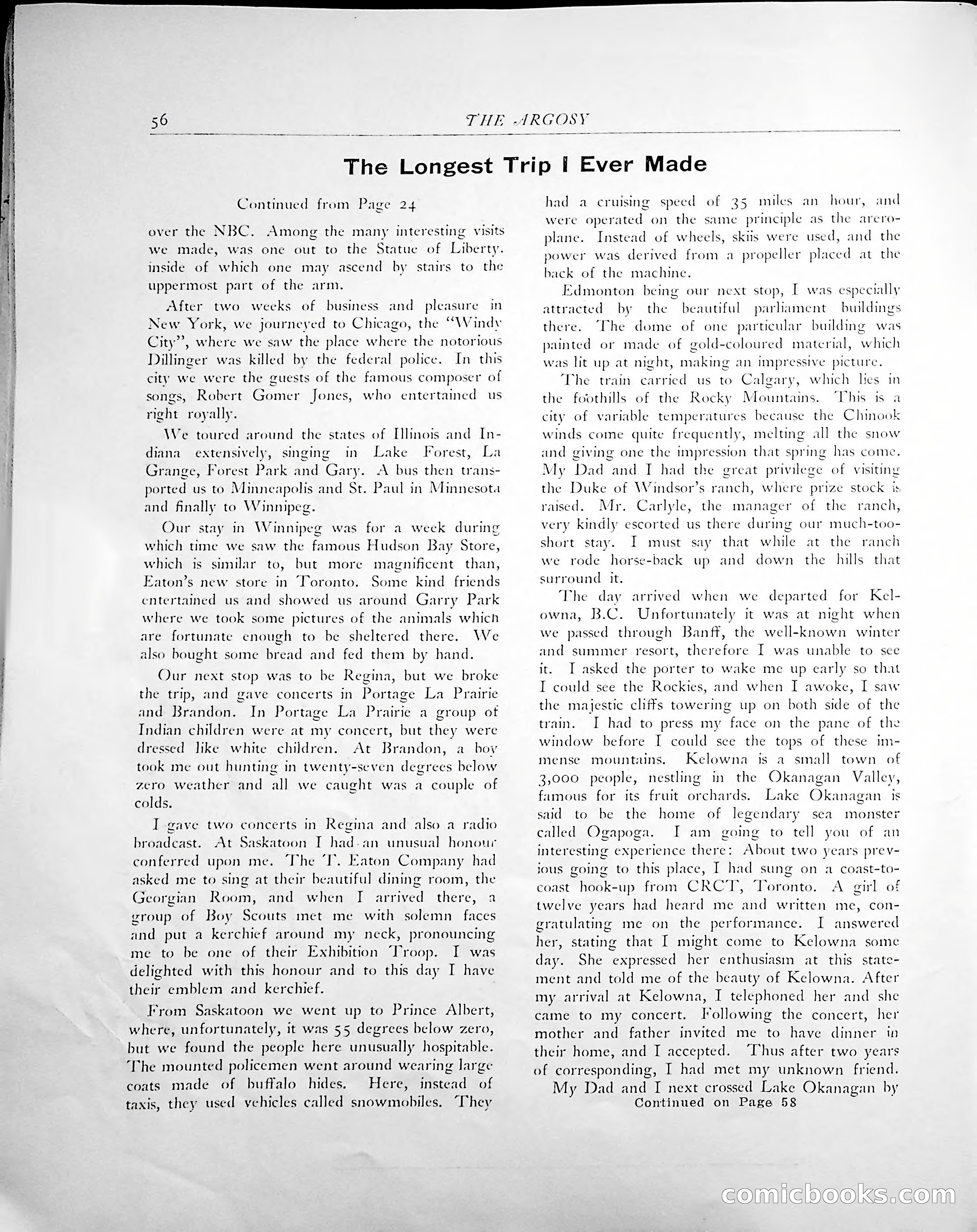 The Argosy, 1938 — page 58 of 86