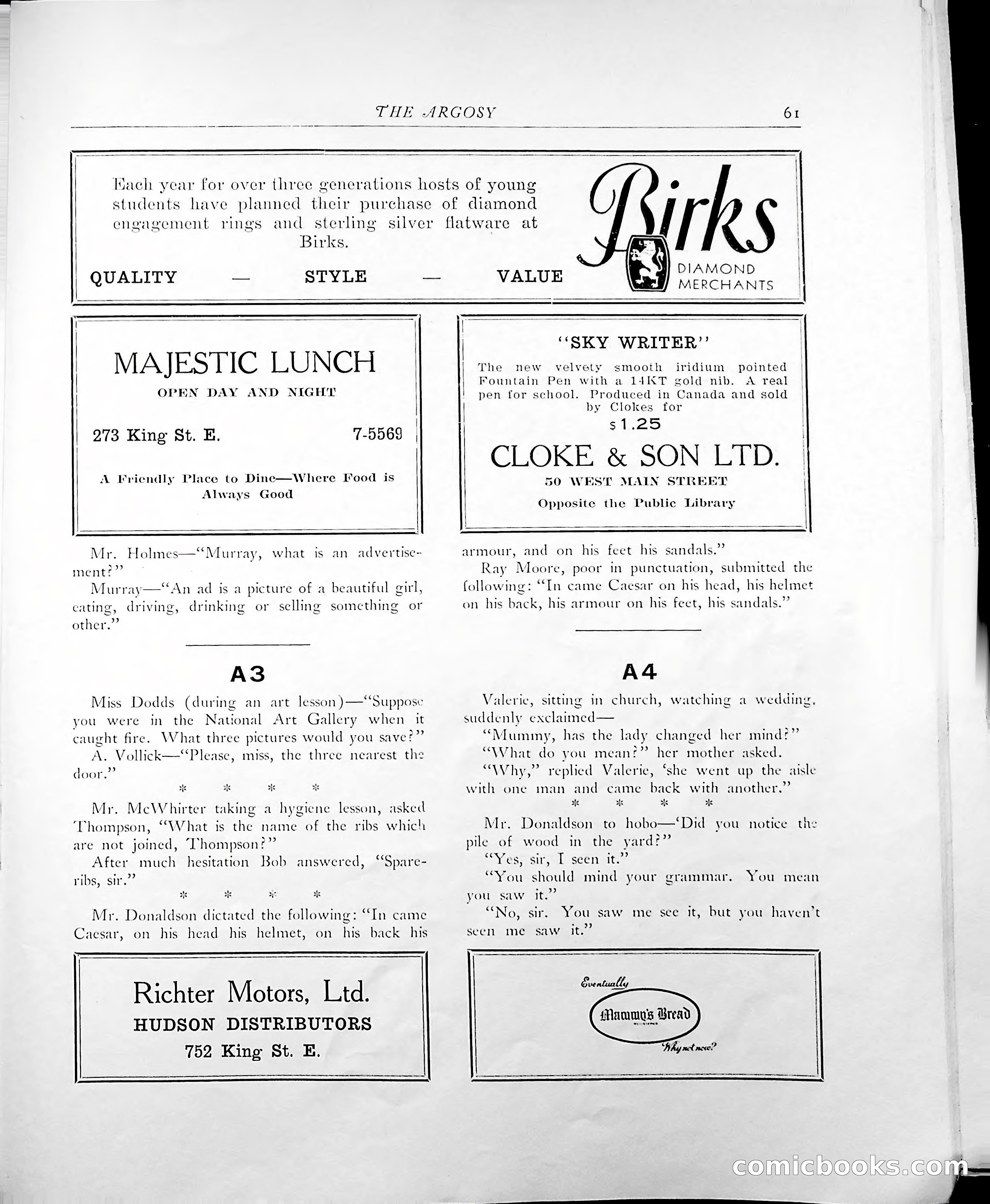 The Argosy, 1938 — page 63 of 86