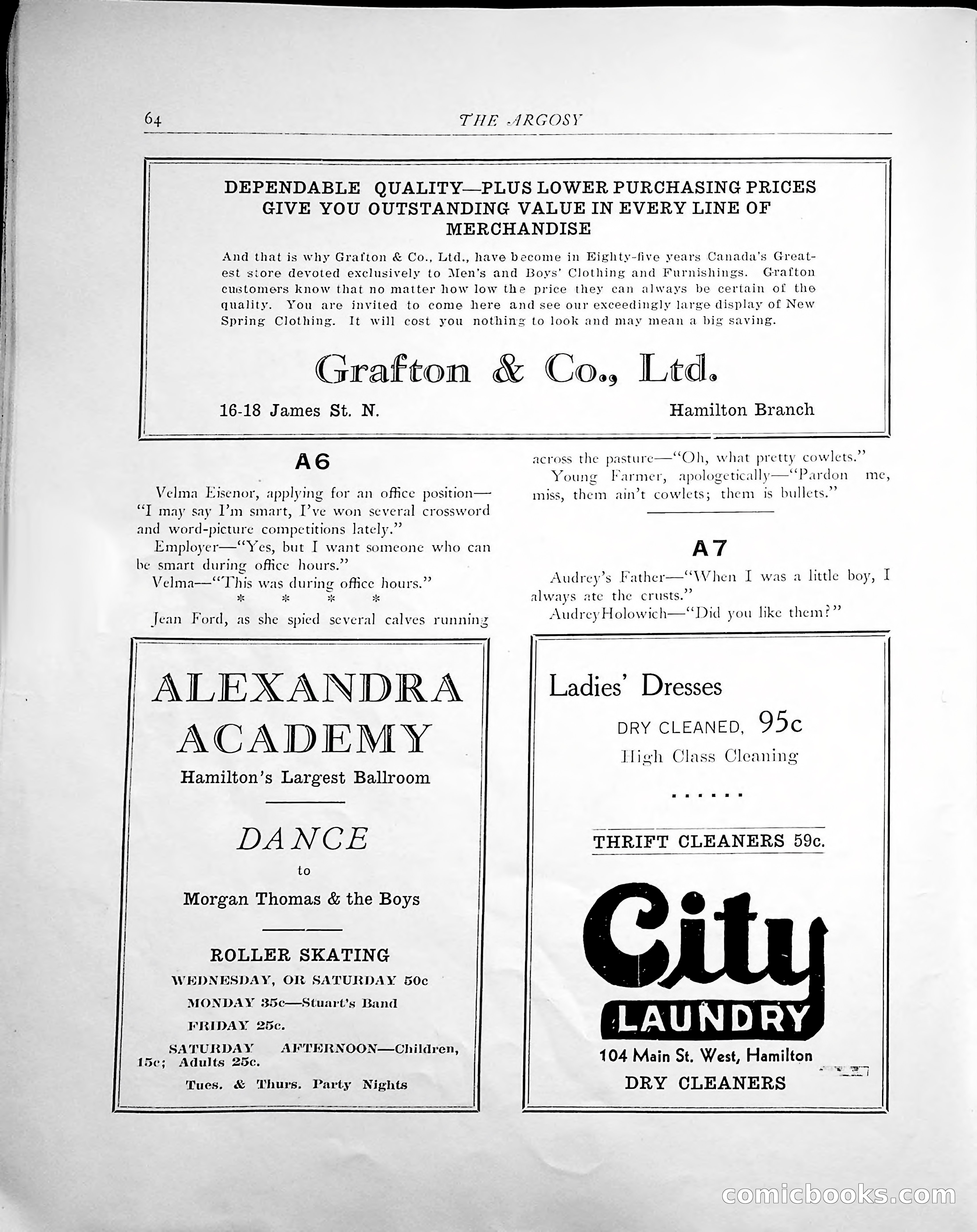 The Argosy, 1938 — page 66 of 86