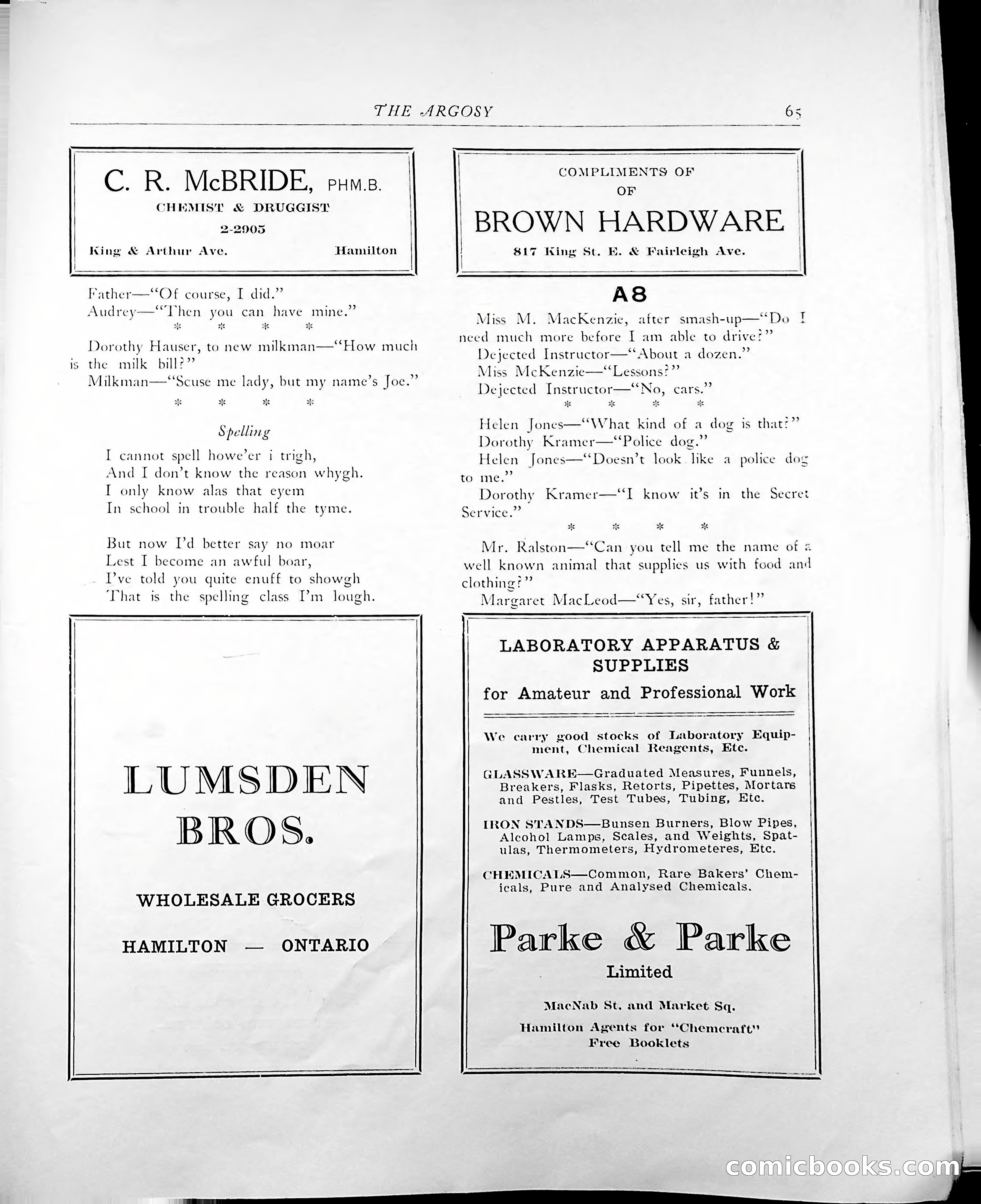 The Argosy, 1938 — page 67 of 86
