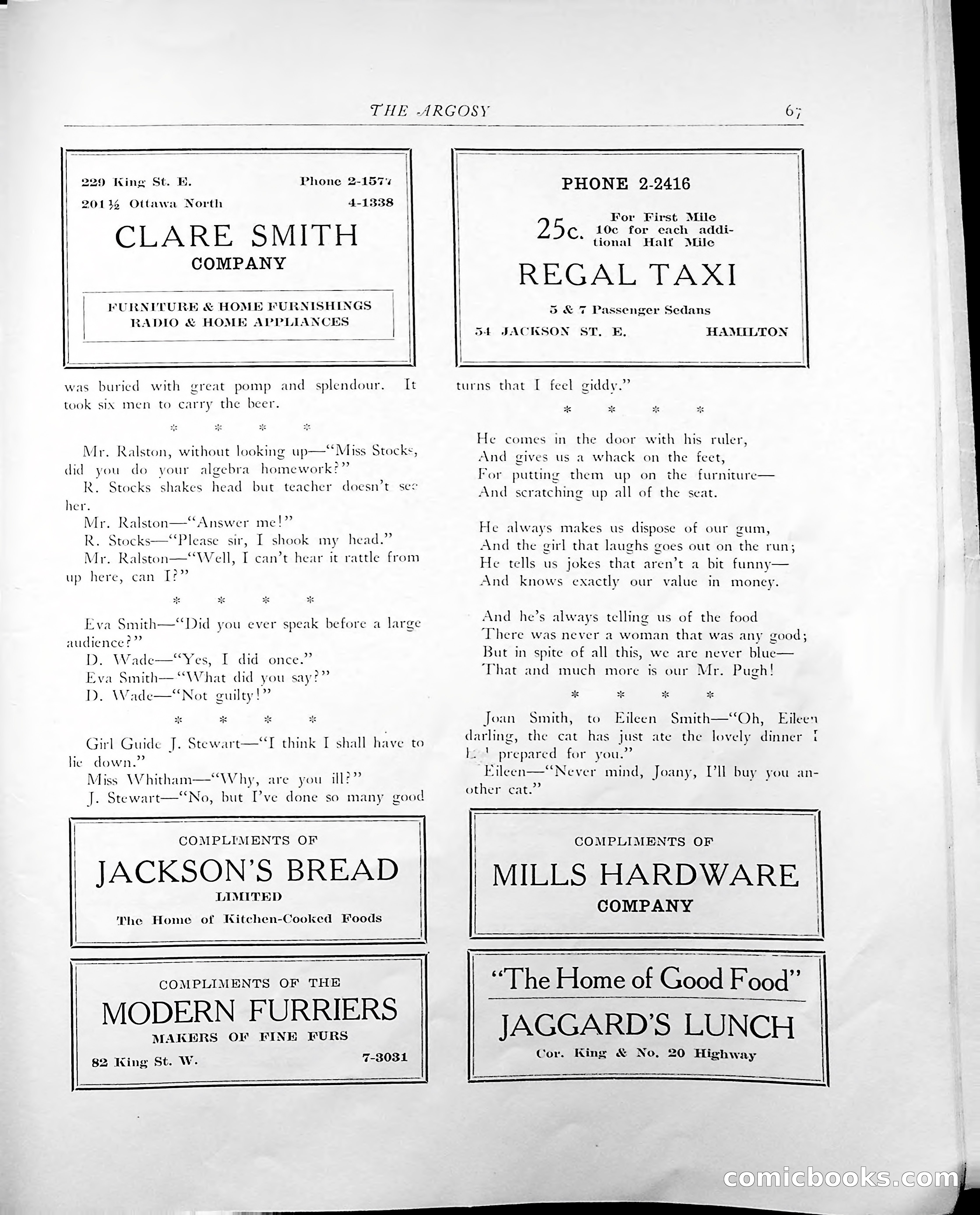 The Argosy, 1938 — page 69 of 86
