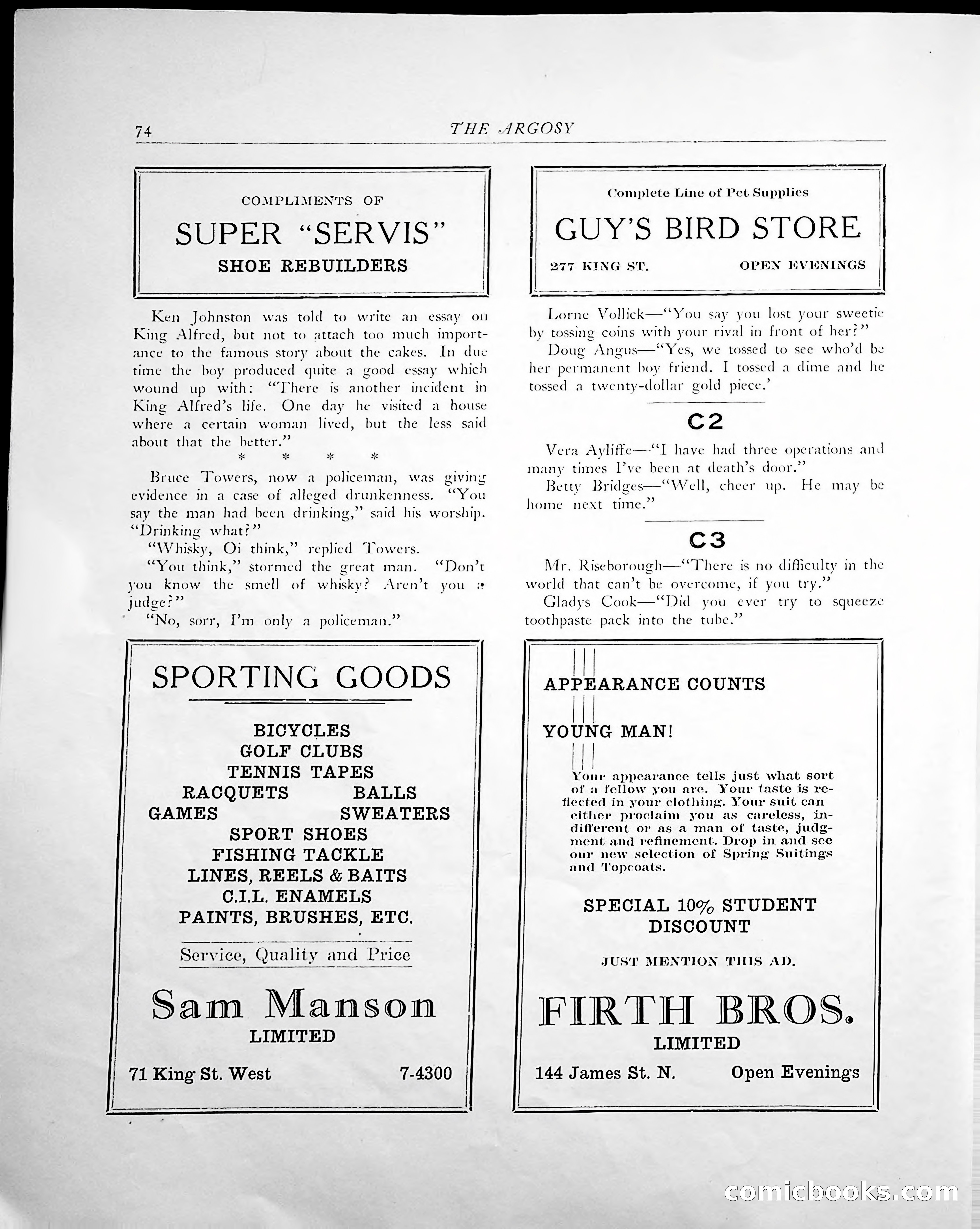 The Argosy, 1938 — page 76 of 86