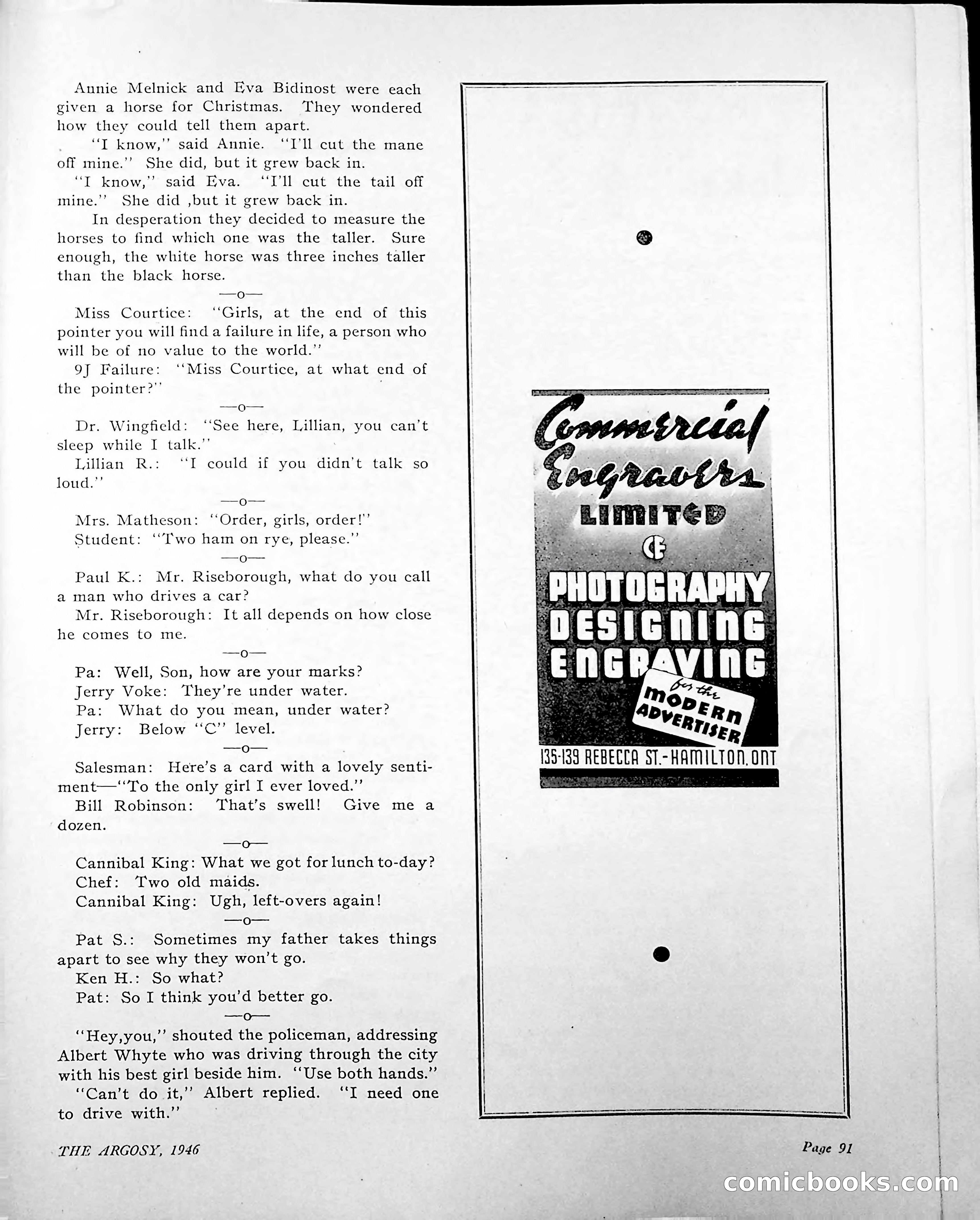 The Argosy, 1946 — page 93 of 100