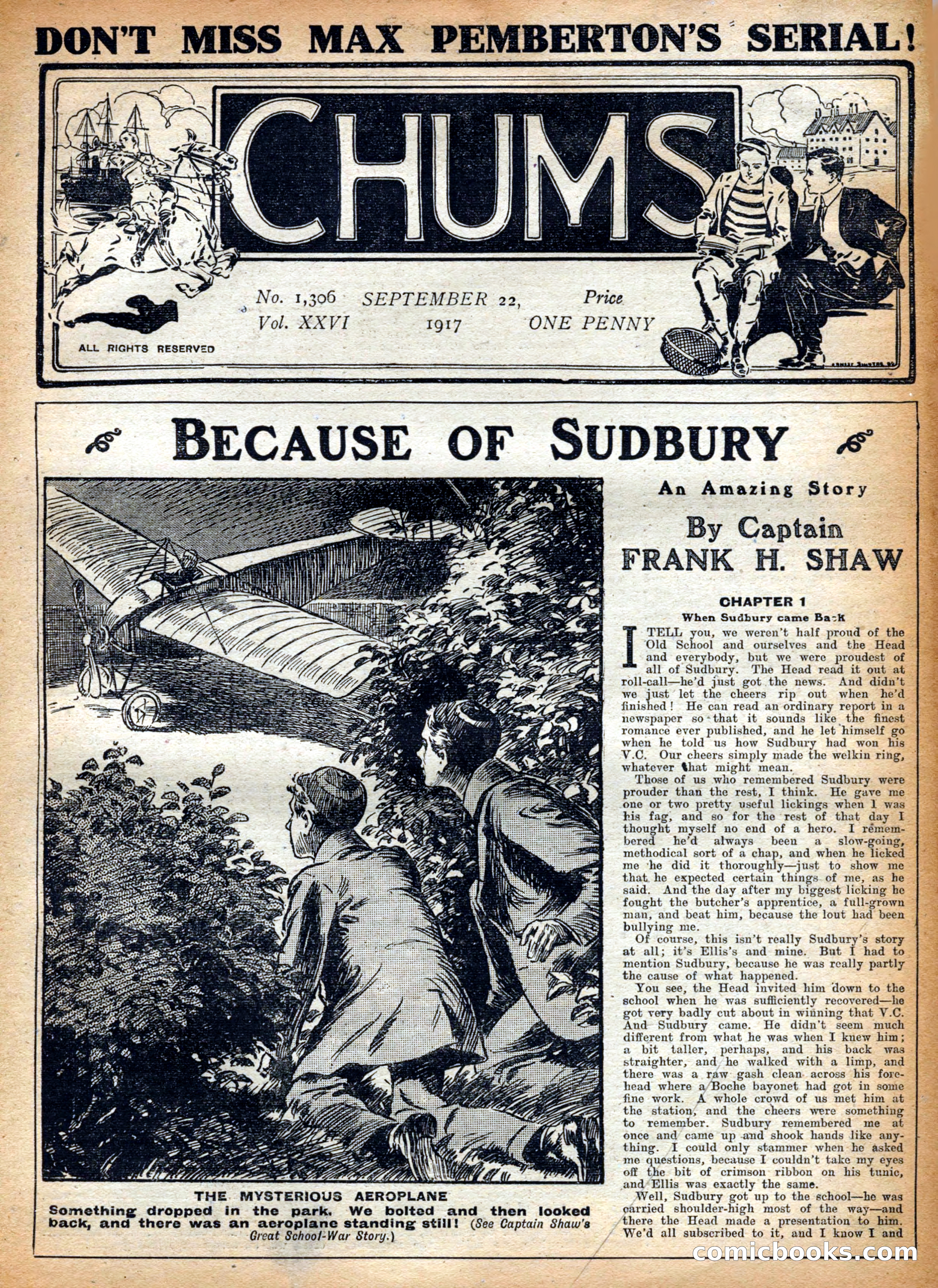 Chums, Vol. XXVI, No. 1,306