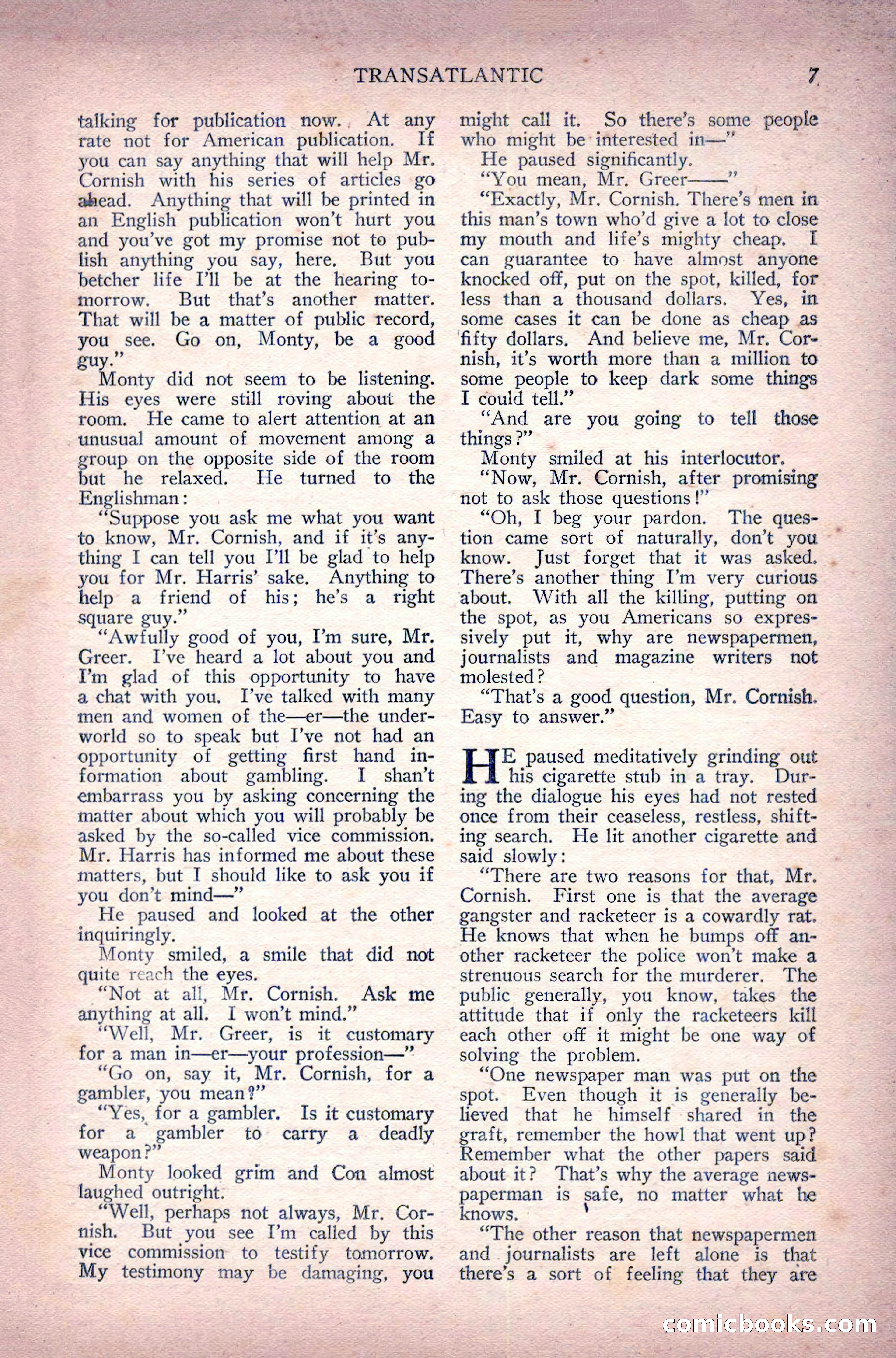 Complete Movie Novel Magazine, August 1931 — page 7 of 148