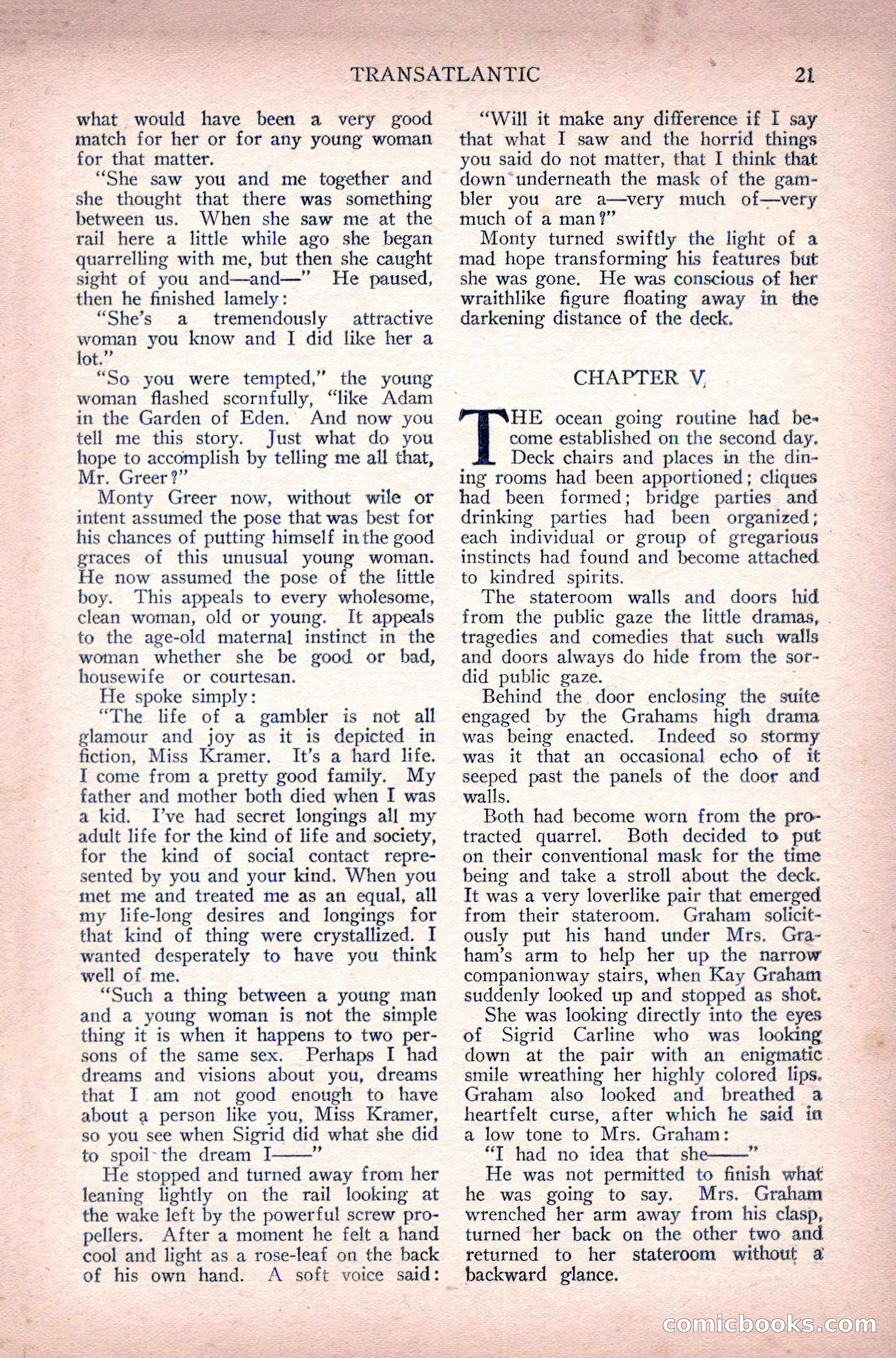 Complete Movie Novel Magazine, August 1931 — page 21 of 148