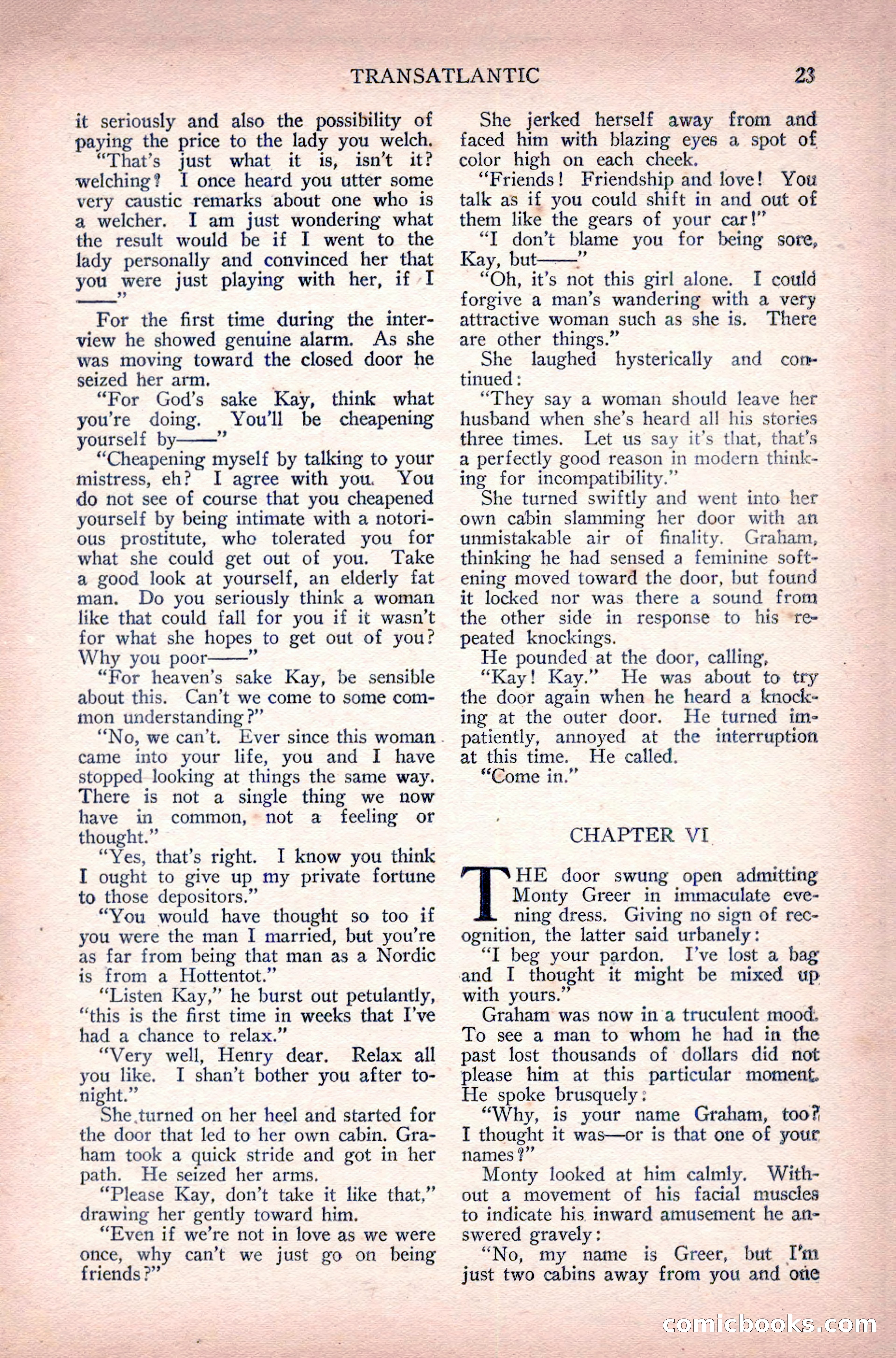 Complete Movie Novel Magazine, August 1931 — page 23 of 148