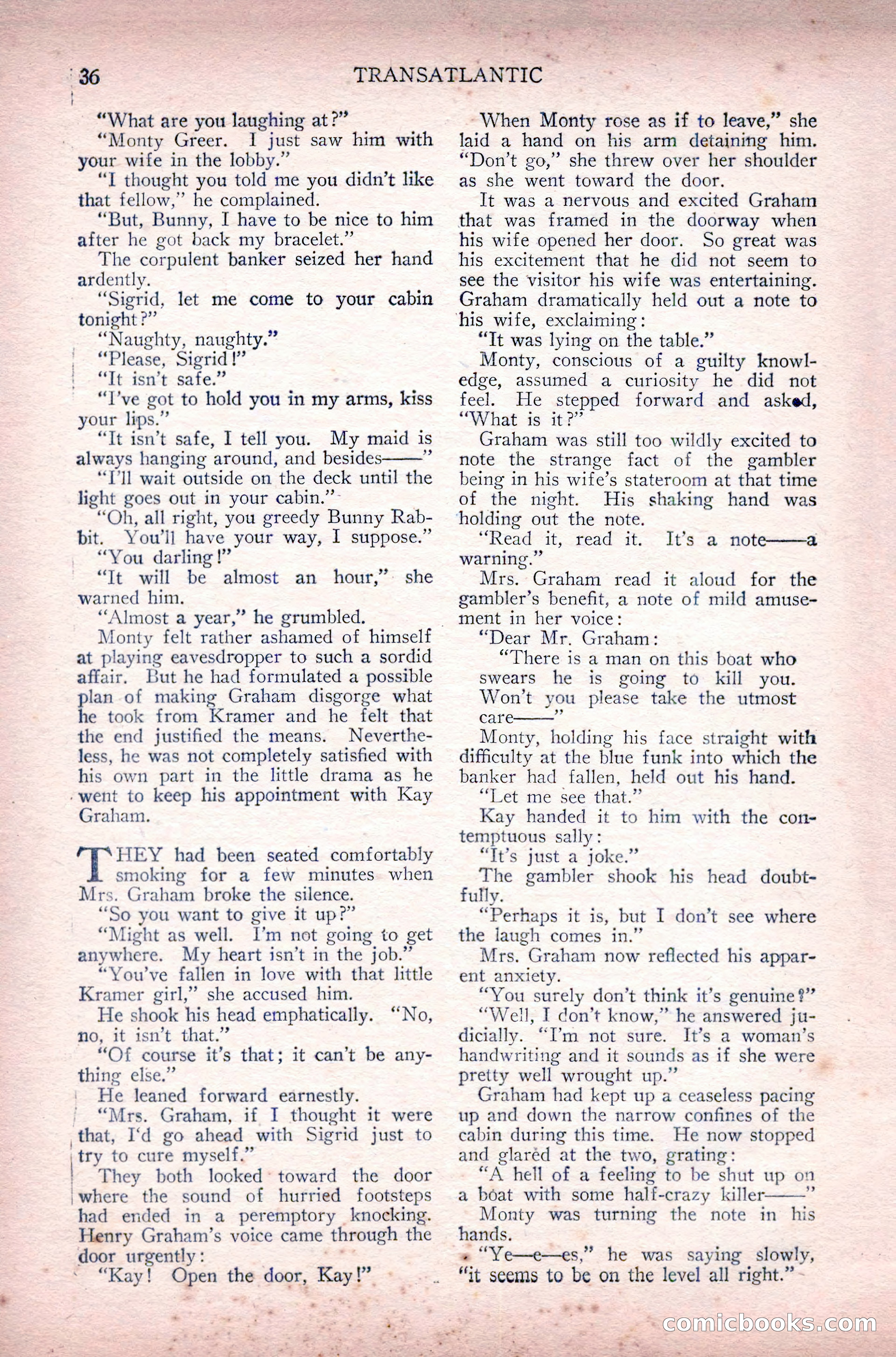 Complete Movie Novel Magazine, August 1931 — page 36 of 148