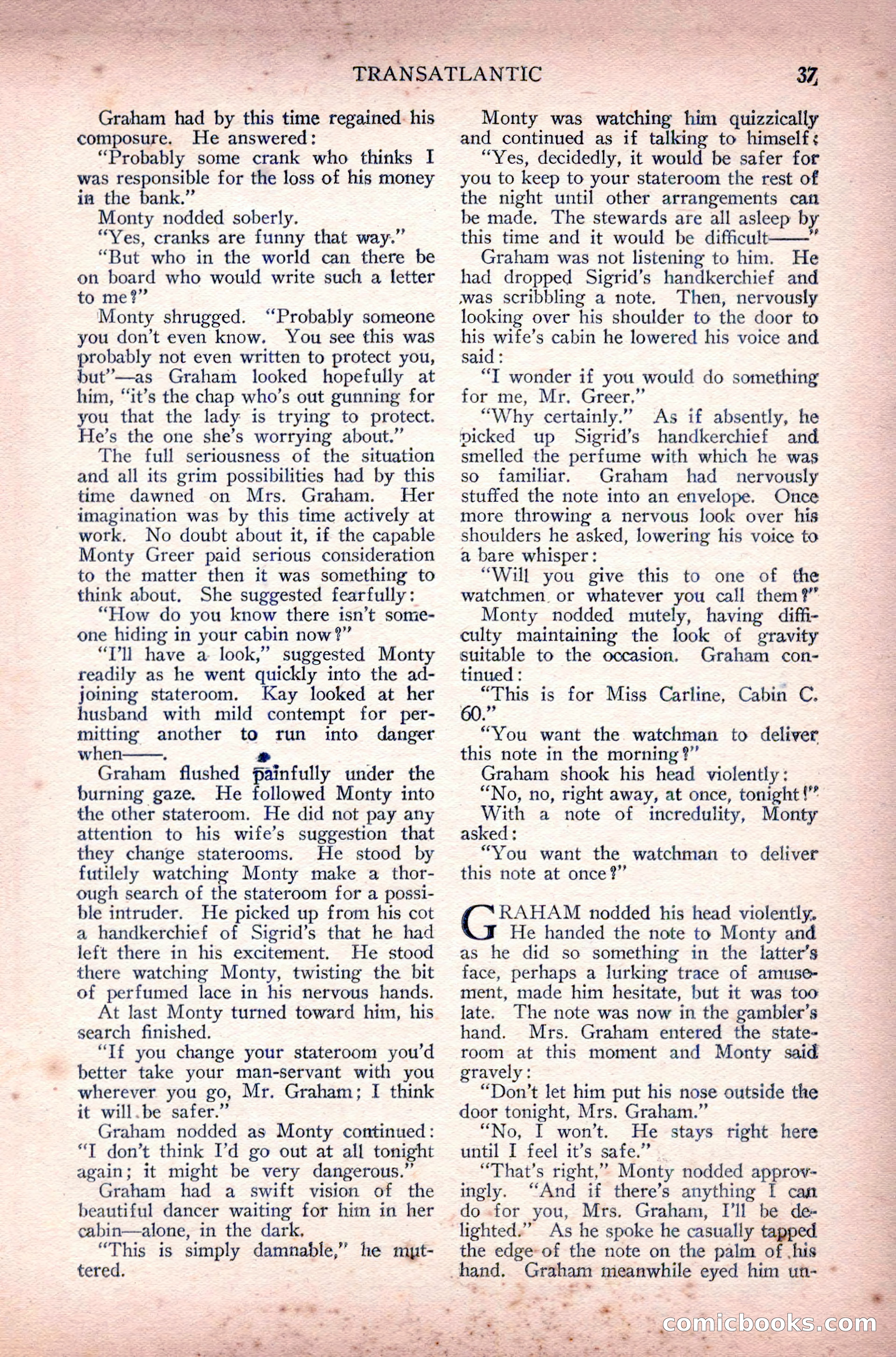Complete Movie Novel Magazine, August 1931 — page 37 of 148