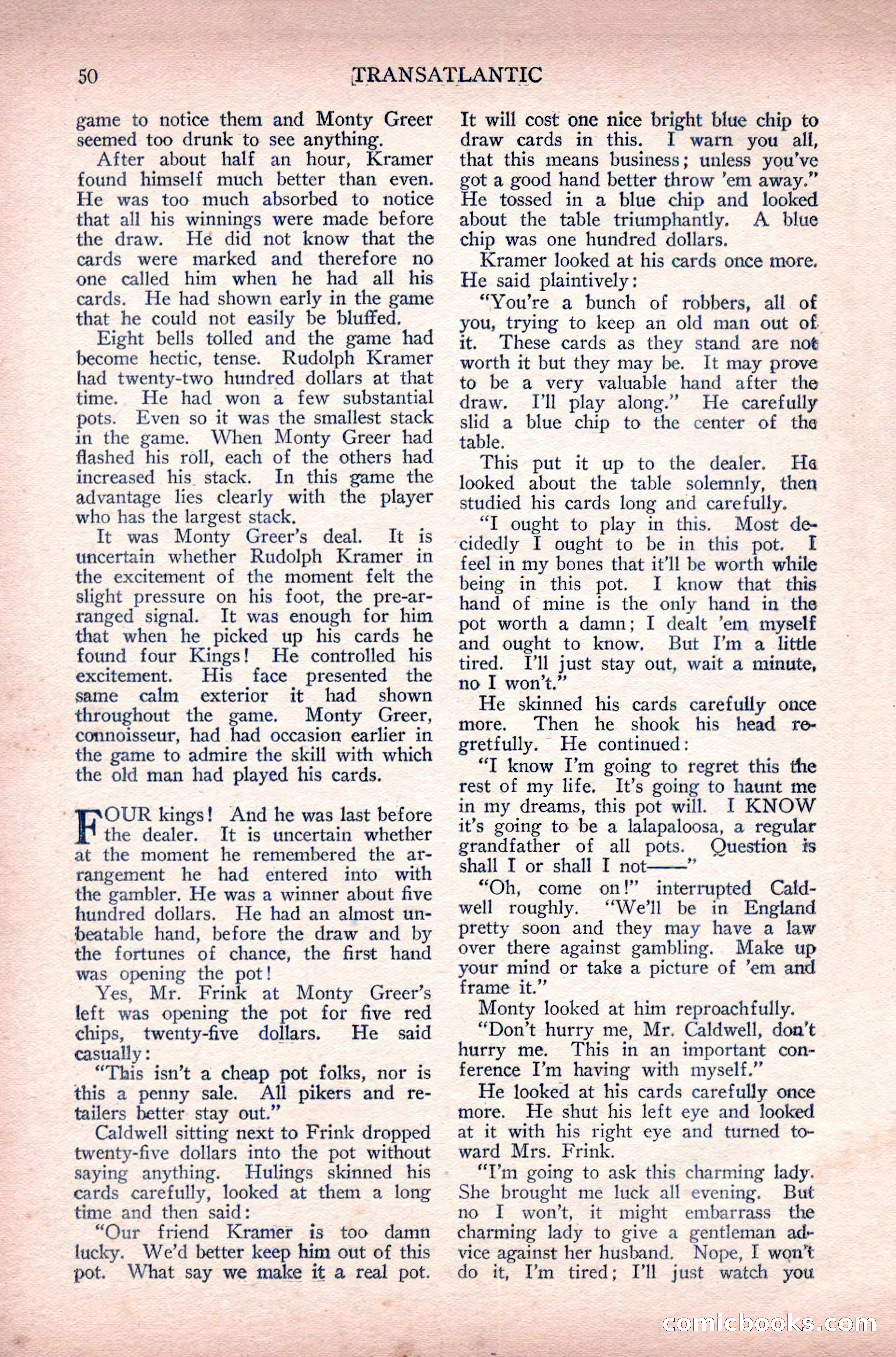 Complete Movie Novel Magazine, August 1931 — page 50 of 148