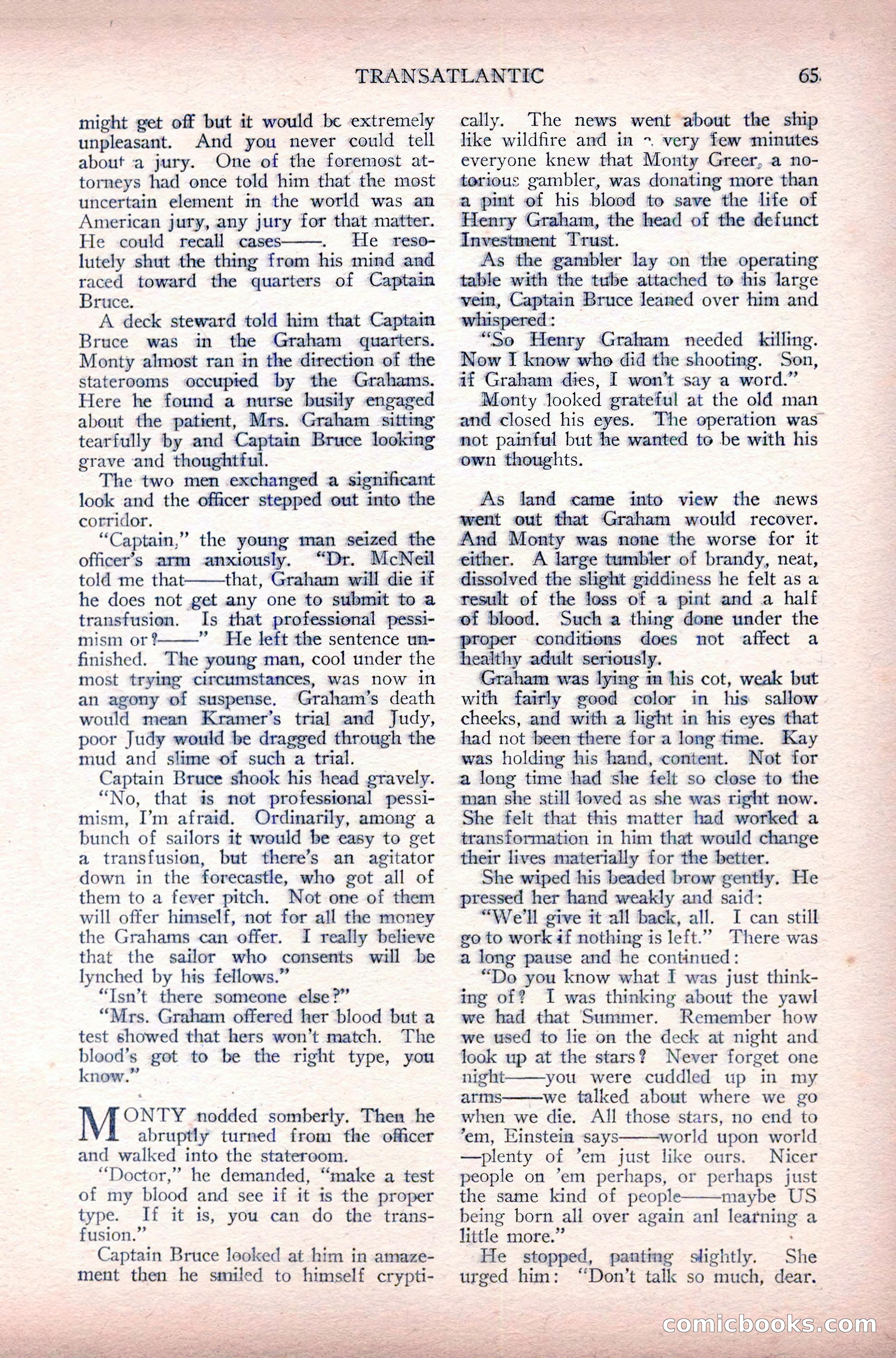 Complete Movie Novel Magazine, August 1931 — page 65 of 148