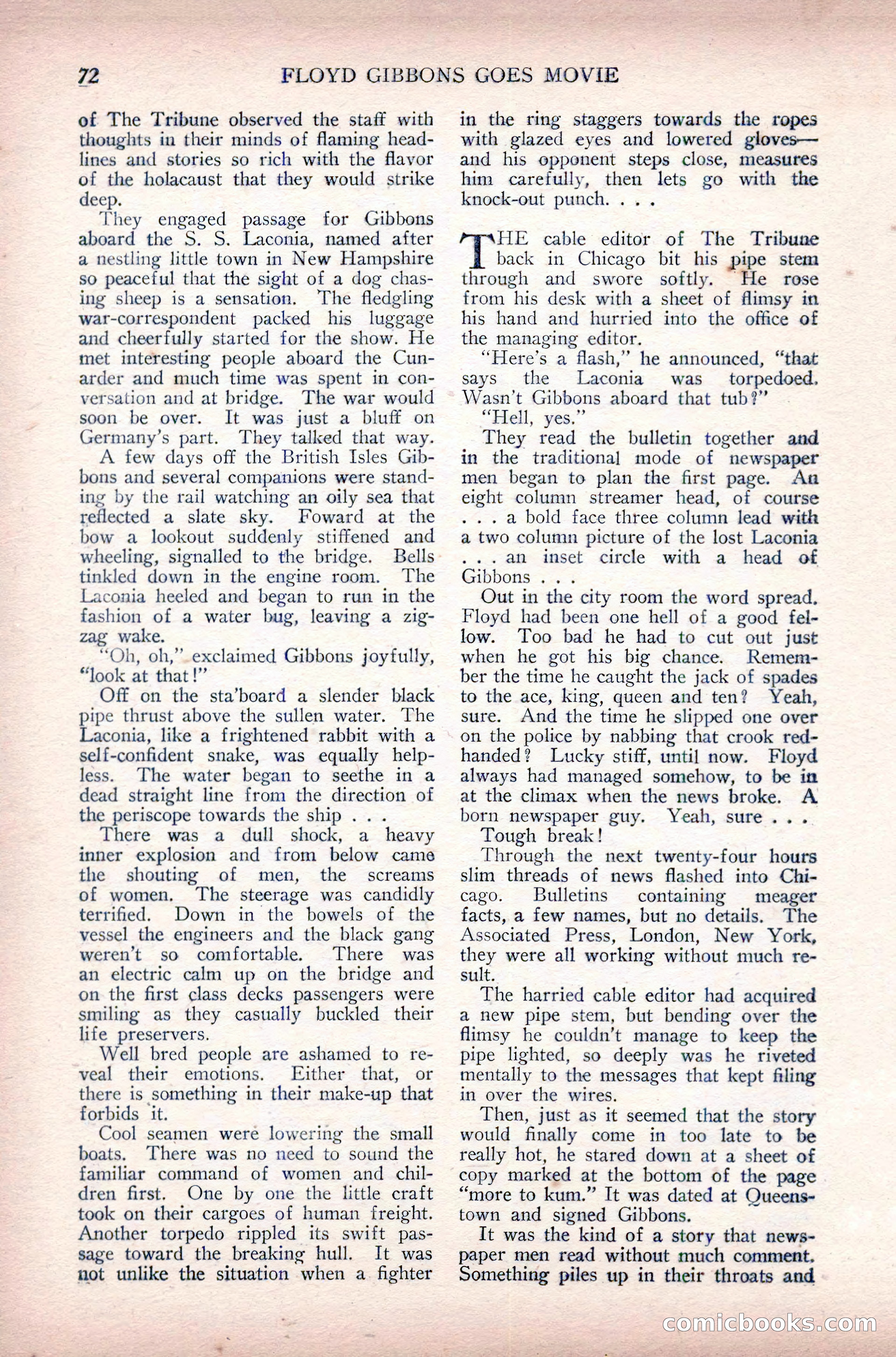 Complete Movie Novel Magazine, August 1931 — page 72 of 148