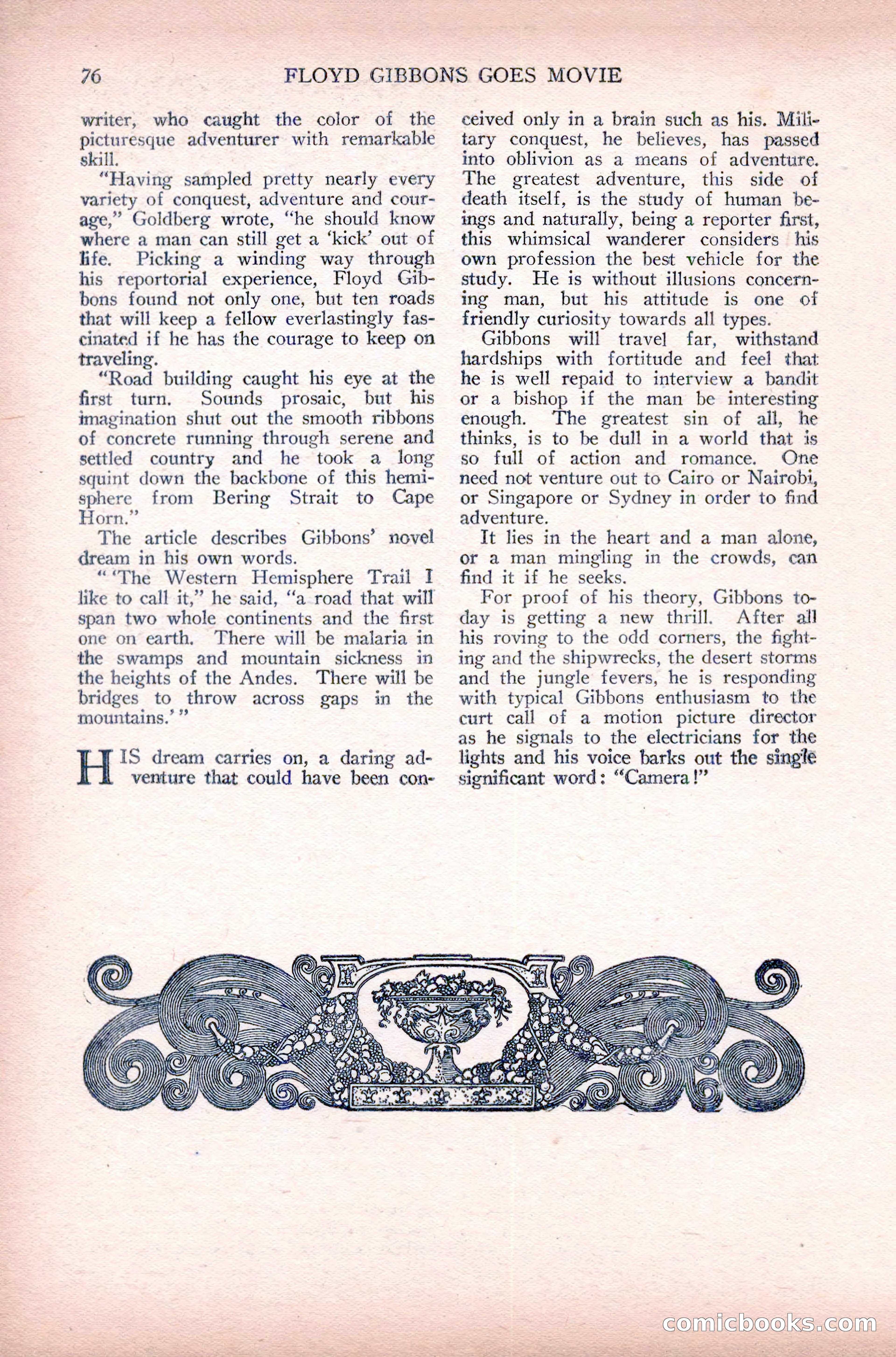 Complete Movie Novel Magazine, August 1931 — page 76 of 148