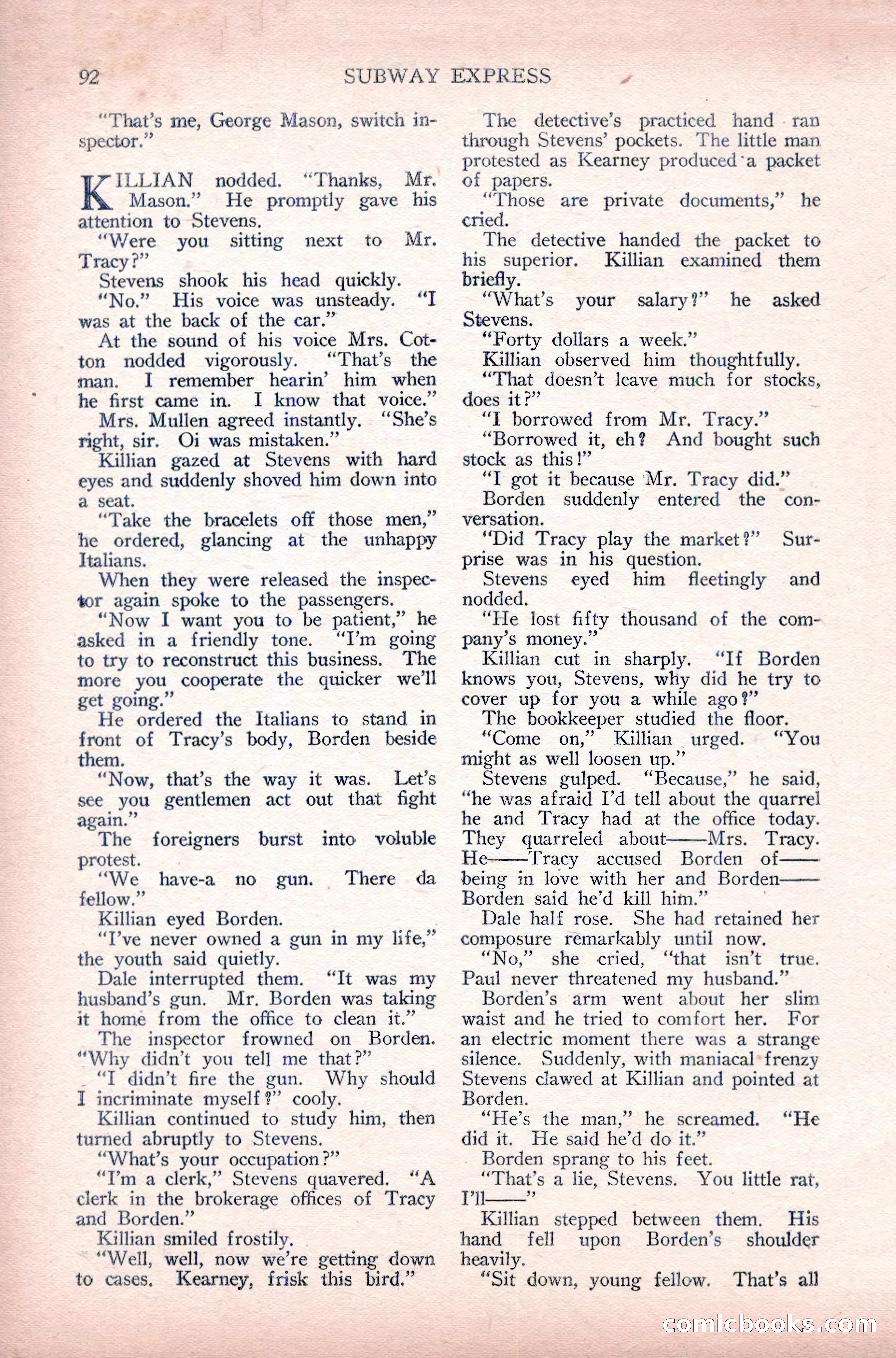 Complete Movie Novel Magazine, August 1931 — page 92 of 148