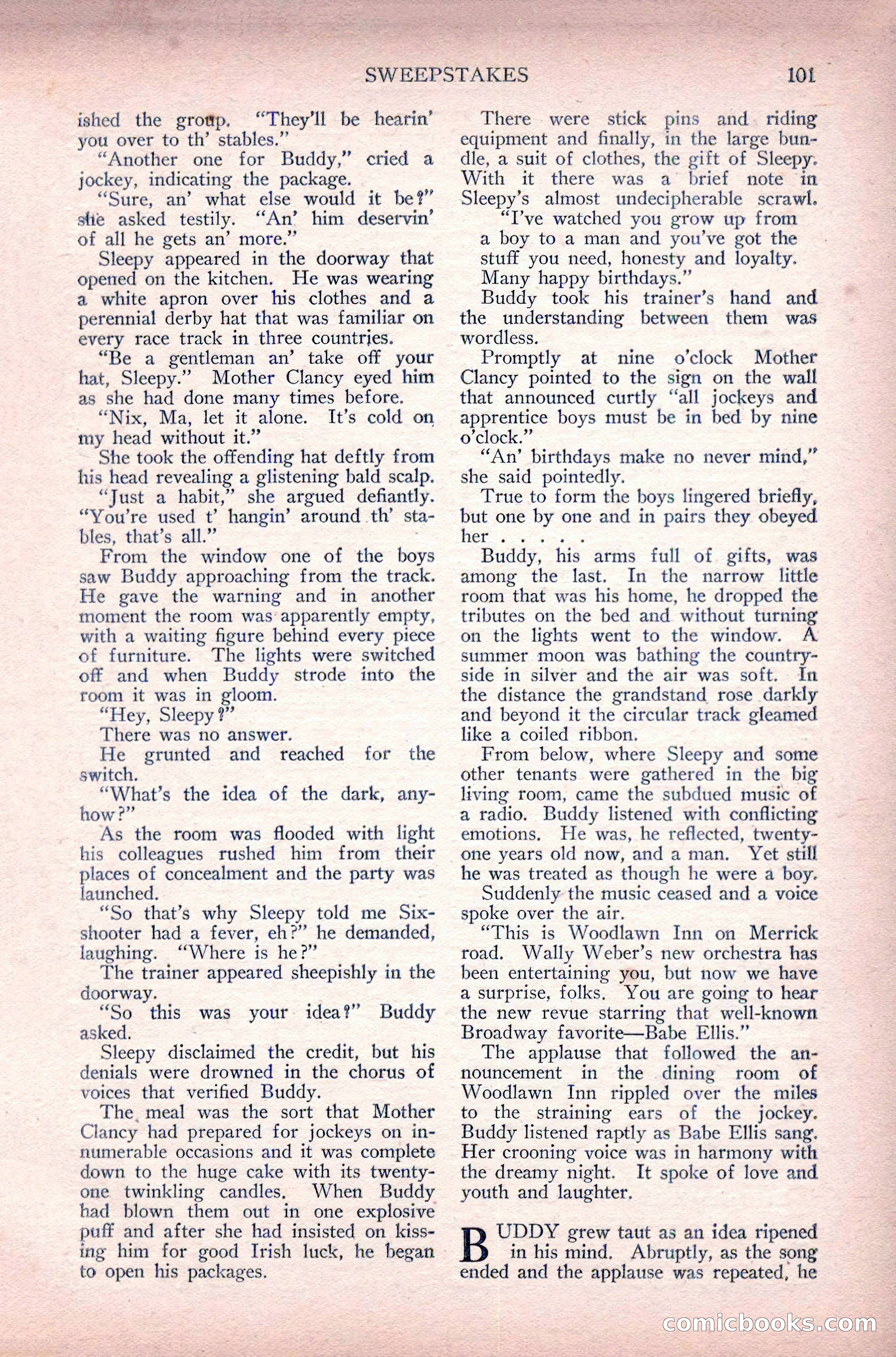 Complete Movie Novel Magazine, August 1931 — page 101 of 148