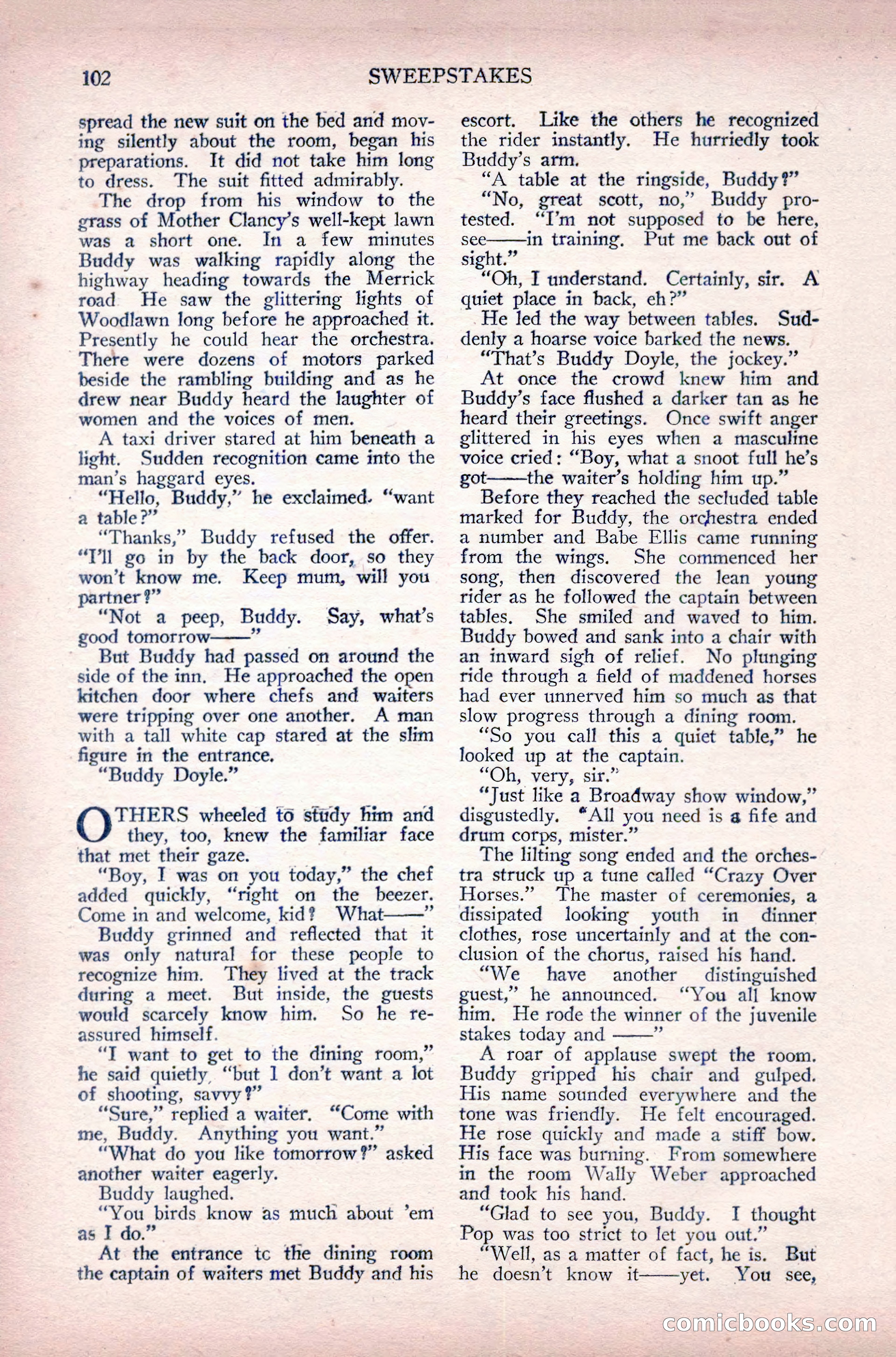 Complete Movie Novel Magazine, August 1931 — page 102 of 148