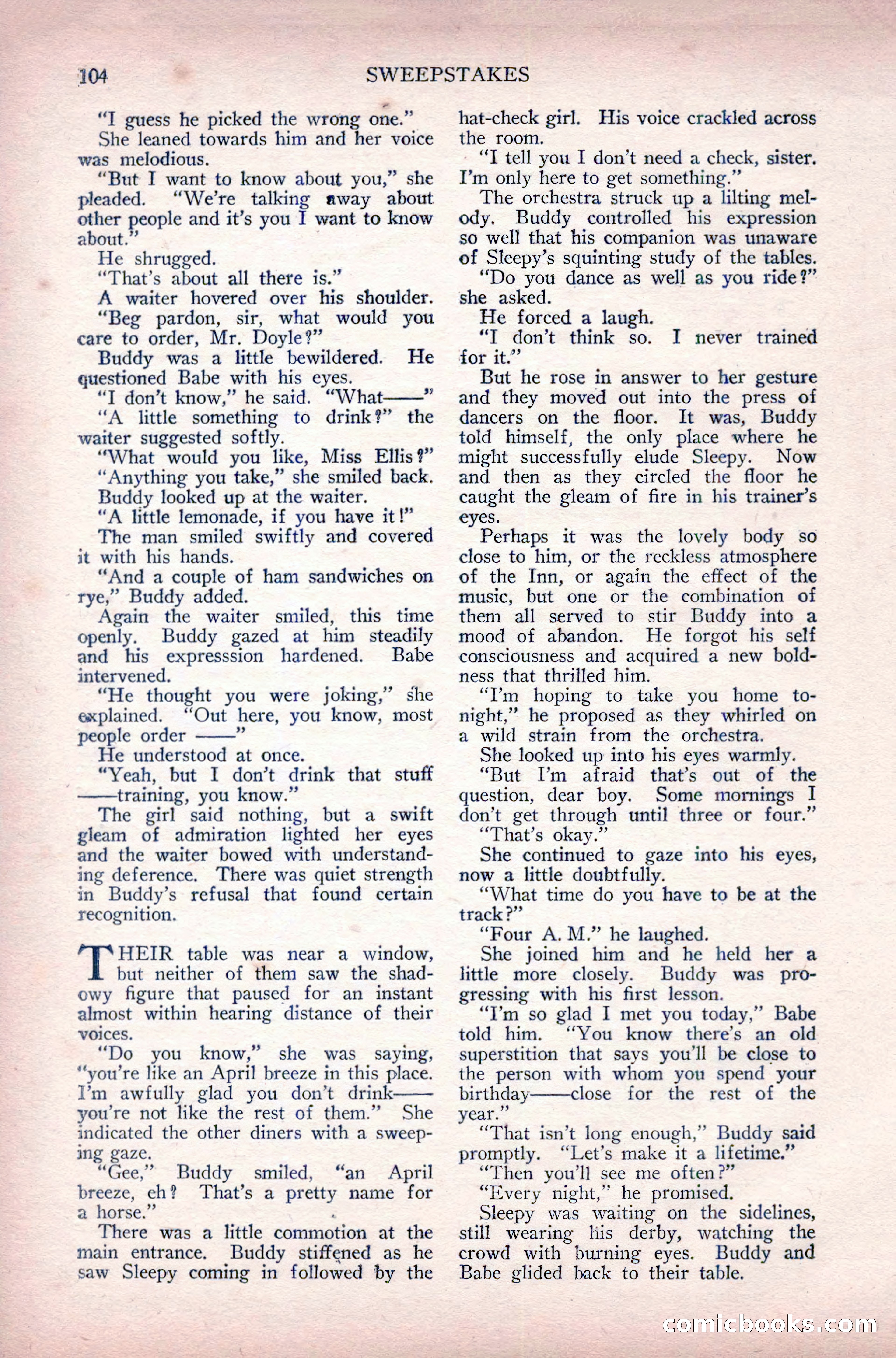 Complete Movie Novel Magazine, August 1931 — page 104 of 148
