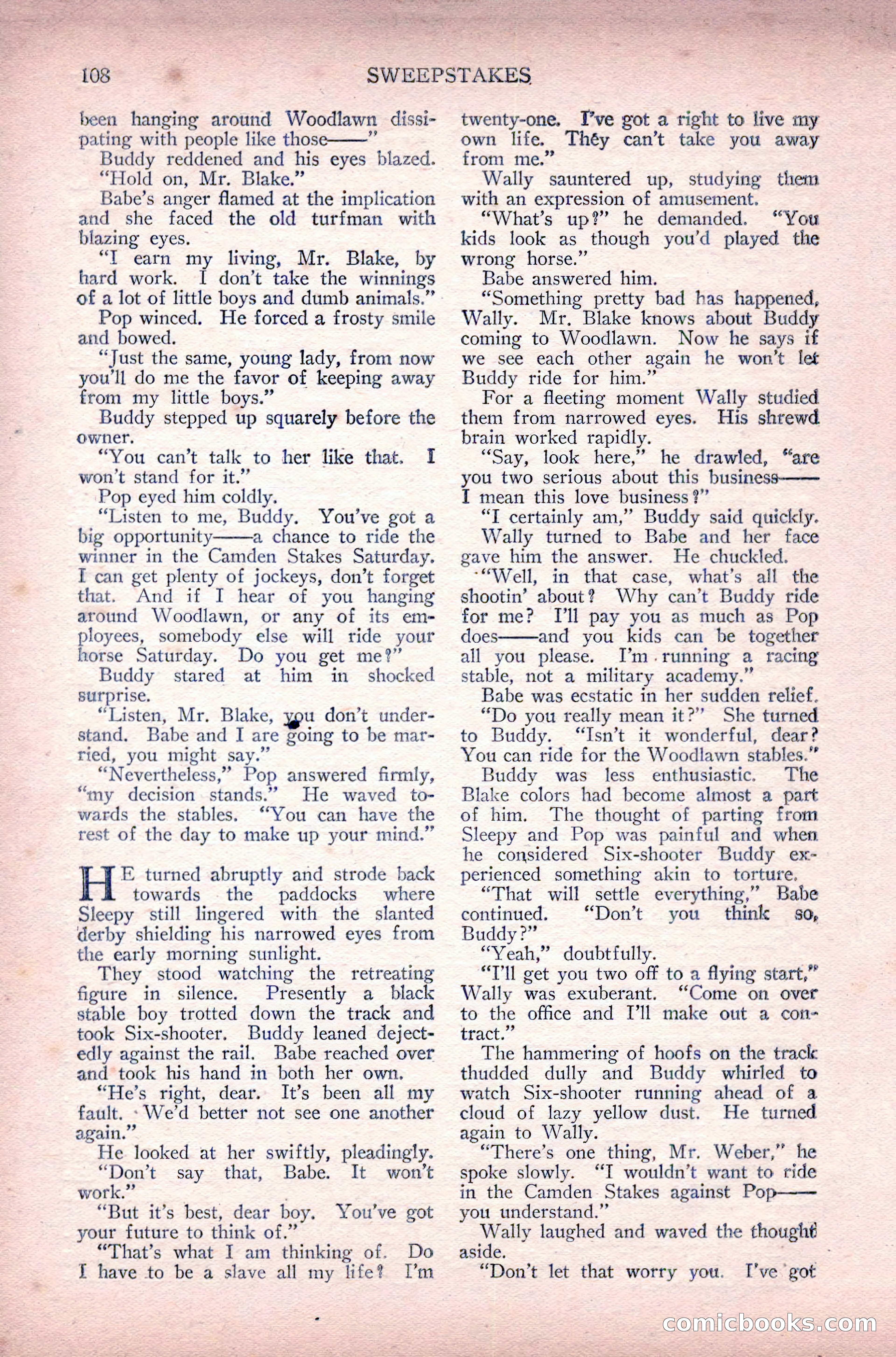 Complete Movie Novel Magazine, August 1931 — page 108 of 148
